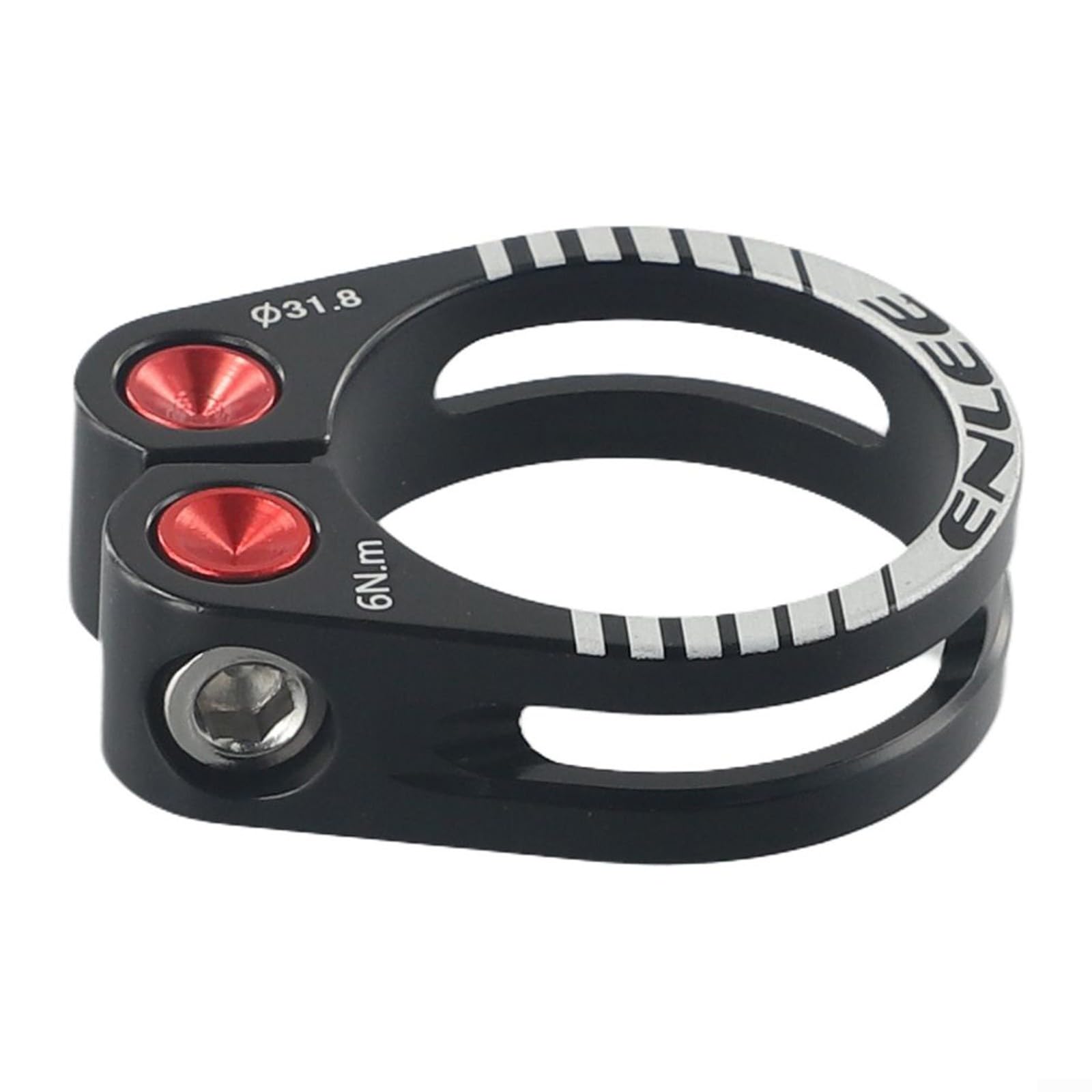 Lightweight Aluminum Alloy Quick Release Bike Seat Post Clamp - 31.8mm & 34.9mm Sizes for Mountain Bikes - Durable Hollow Lock Design (Black) - Perfect for MTB Upgrades & Cycling Accessories