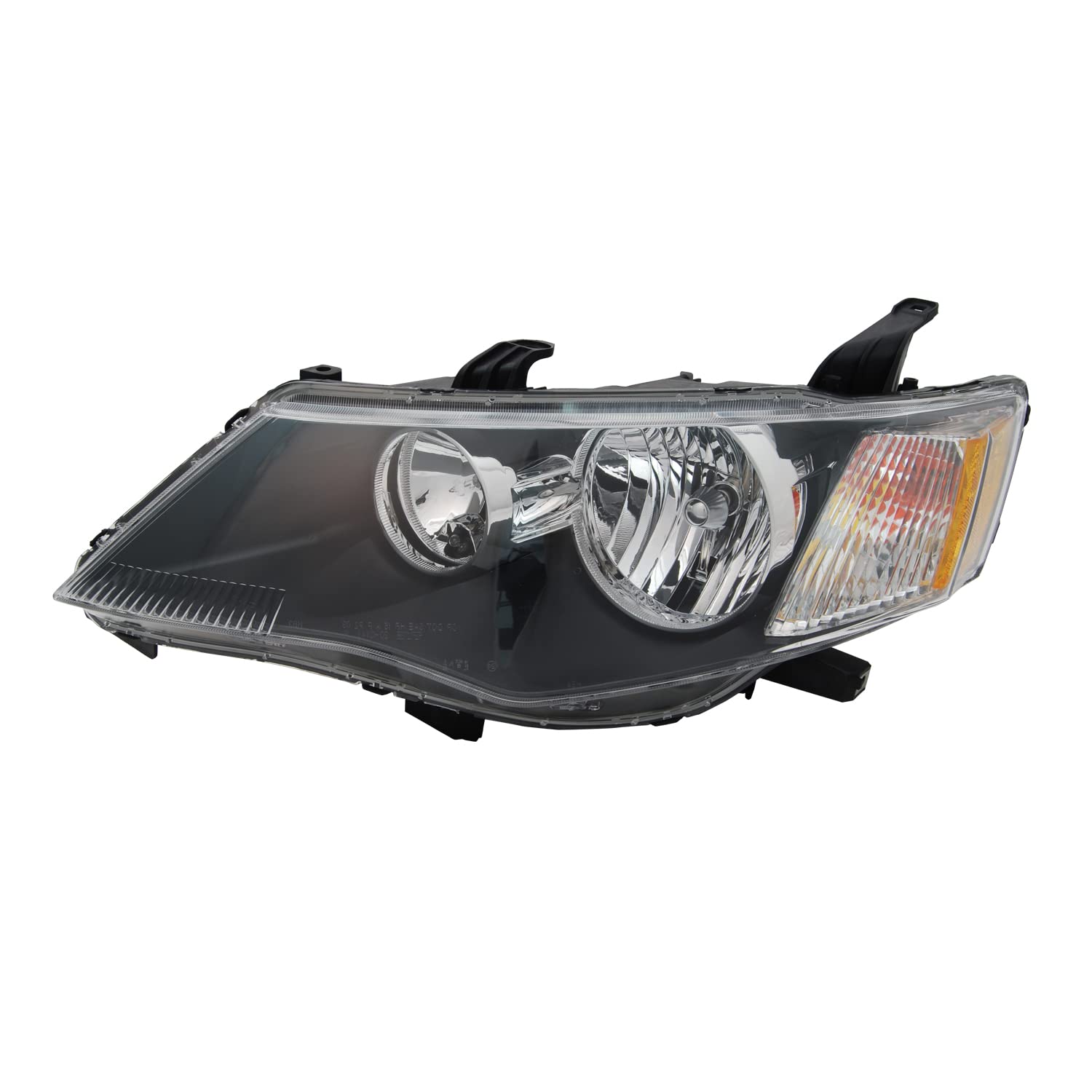 TYC Left Headlight Assembly Replacement for 2007-2008 Mitsubishi Outlander - Perfect for Night Driving & Foggy Conditions