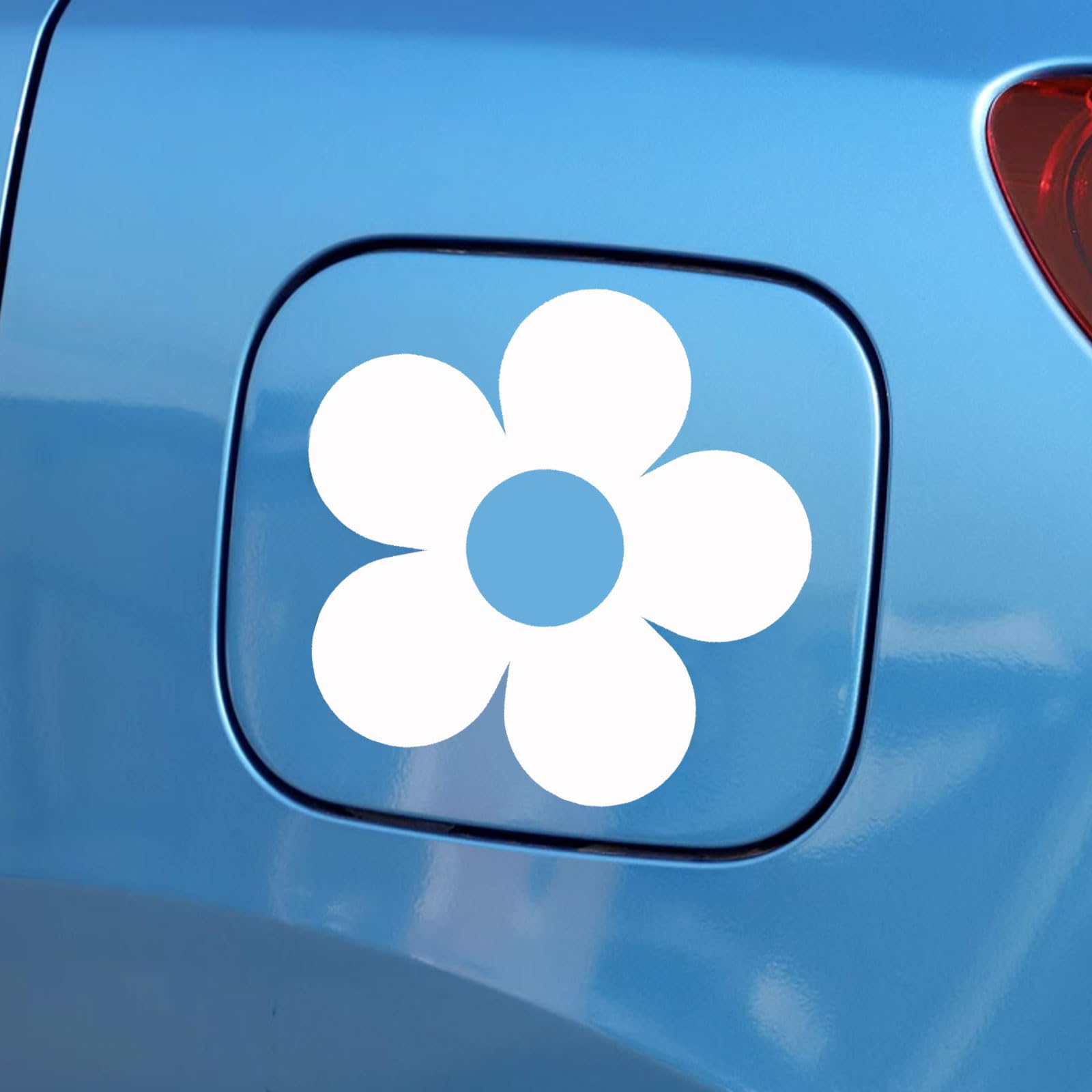 2 Pack Floral Bumper Stickers for Cars - Waterproof Vinyl Decals for Fuel Tank Cap, Windows & Laptop - Perfect Car Decor for Women, Girls & Teens - Cute Flower Stickers for Personalizing Vehicles & Gifts