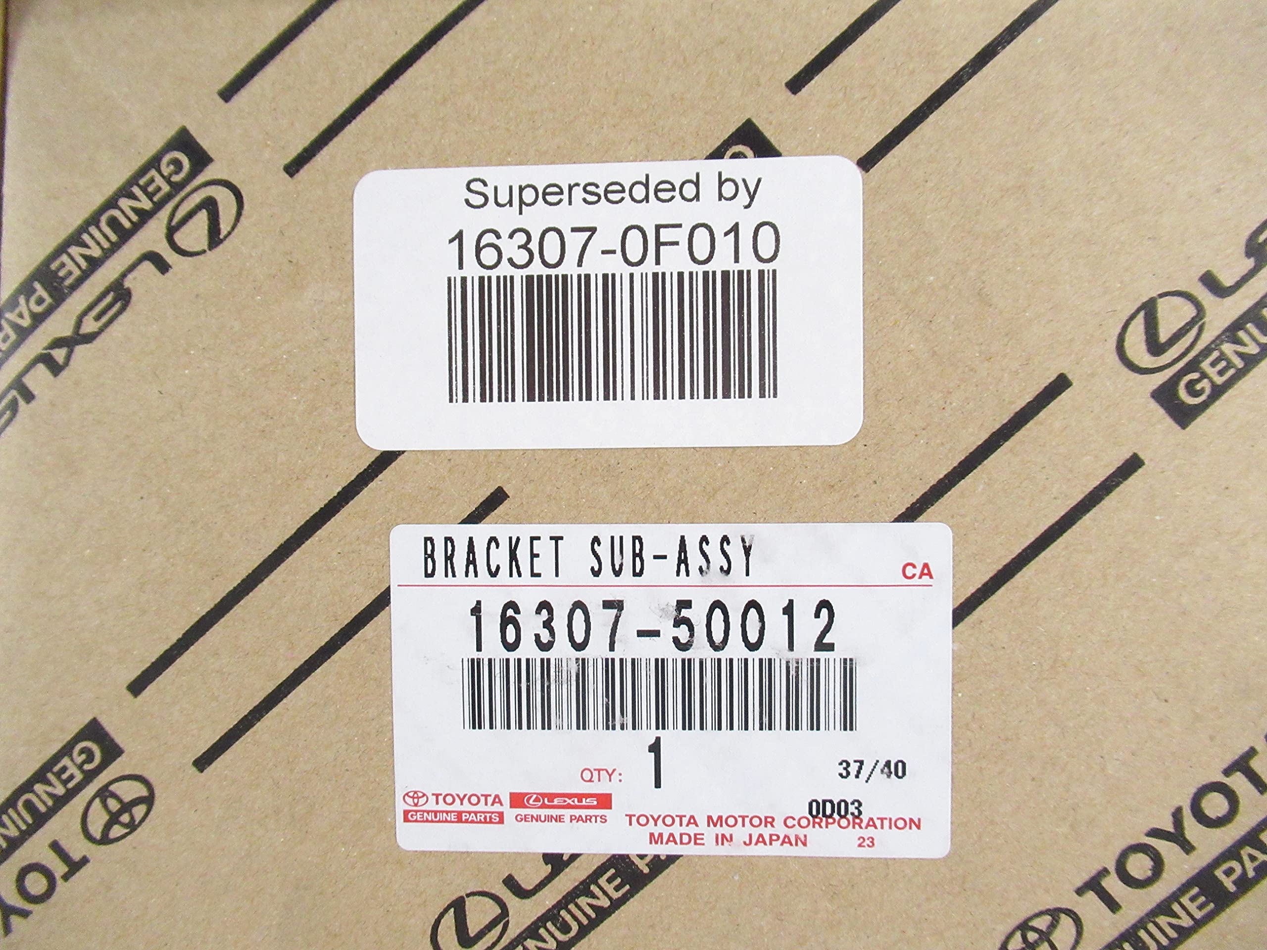 Genuine Lexus Fan Bracket Sub-Assembly 16307-50012 1630750012 16307-0F010 - OEM Replacement Part for Lexus Vehicles - Perfect for Engine Cooling System Repair & Maintenance