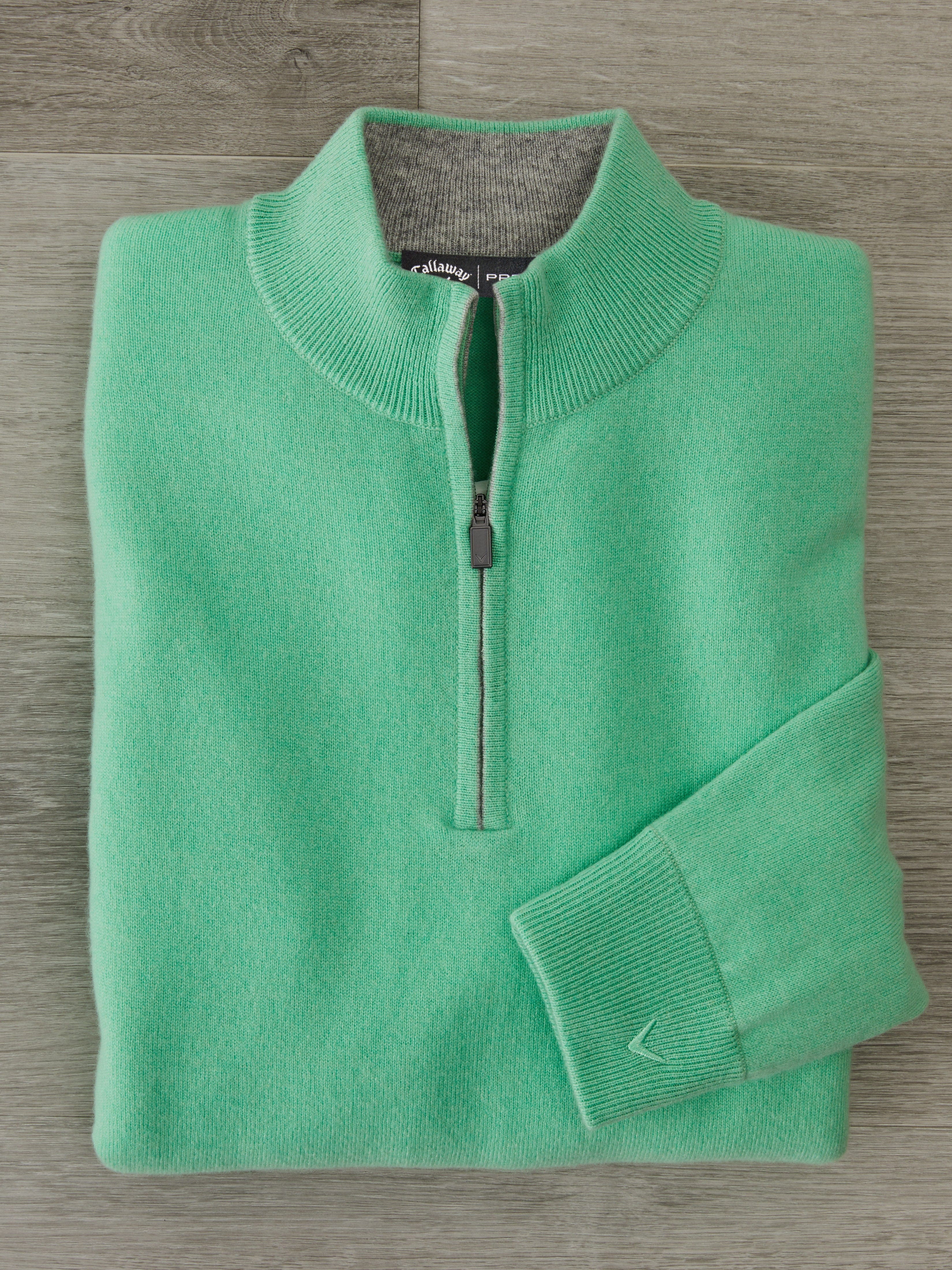 Premium Men's Cashmere 1/4 Zip Golf Sweater - Soft & Warm Pullover for Golfing, Casual Wear & Outdoor Activities