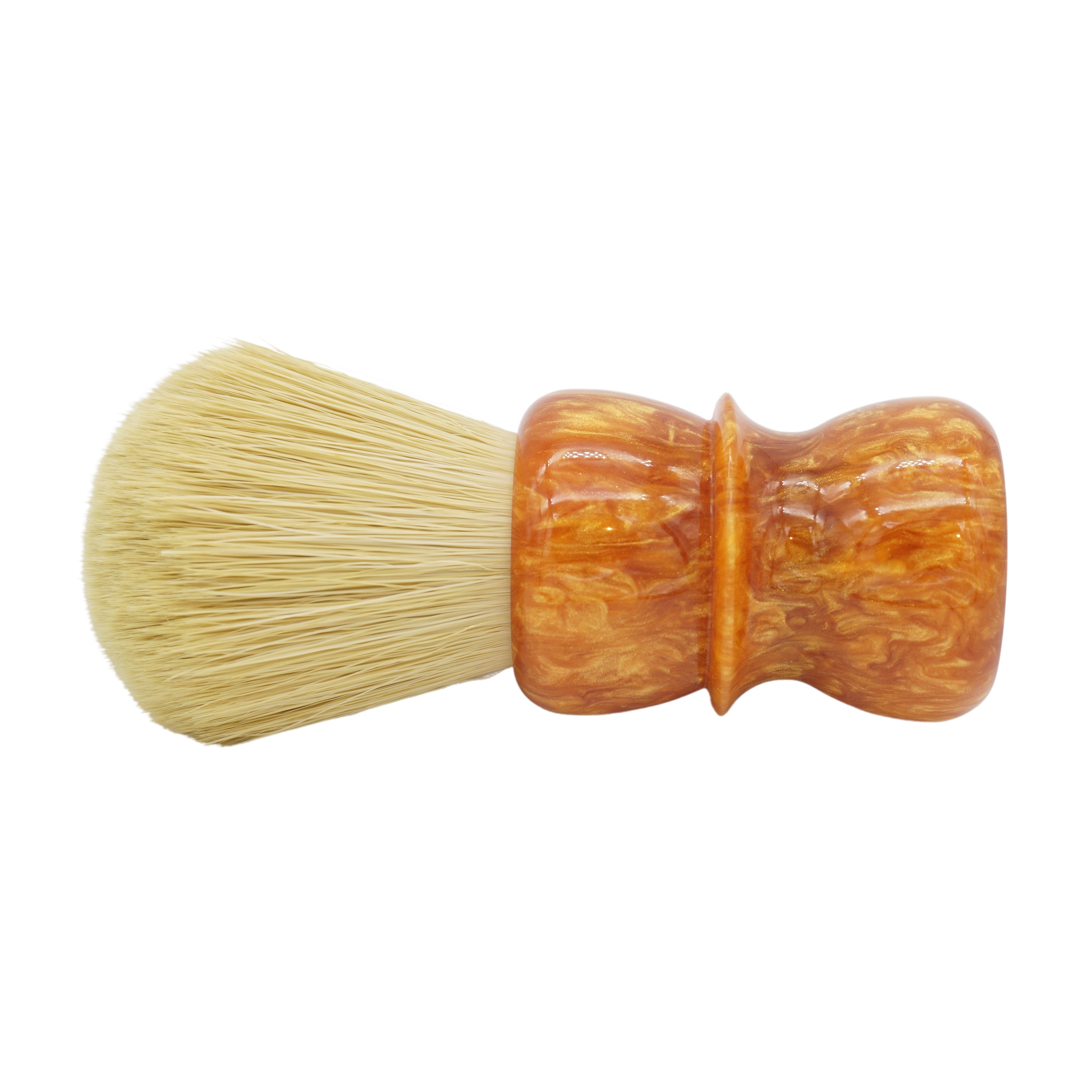 AP Shave Co. 26mm Faux Boar Synthetic Shaving Brush - Golden Butterscotch Handle | Premium Soft Bristles for Smooth Shaving | Perfect for Wet Shaving & Beard Grooming