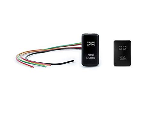 **Cali Raised LED Low Profile Ditch Light Brackets Kit for 2010-2023 Toyota 4Runner - Includes 3x2 18W Amber LED Pods, Wiring Harness & OEM Style Switch - Perfect for Off-Roading, Night Driving & Enhanced Visibility**