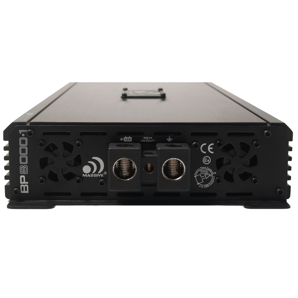 BP8000.1 4000 Watt RMS 2 Ohm Full Range Digital Car Amplifier - Powerful Audio Boost for Car Stereo, Truck & SUV Sound Systems