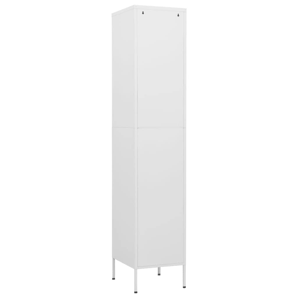 White Steel Freestanding Storage Cabinet - 13.8