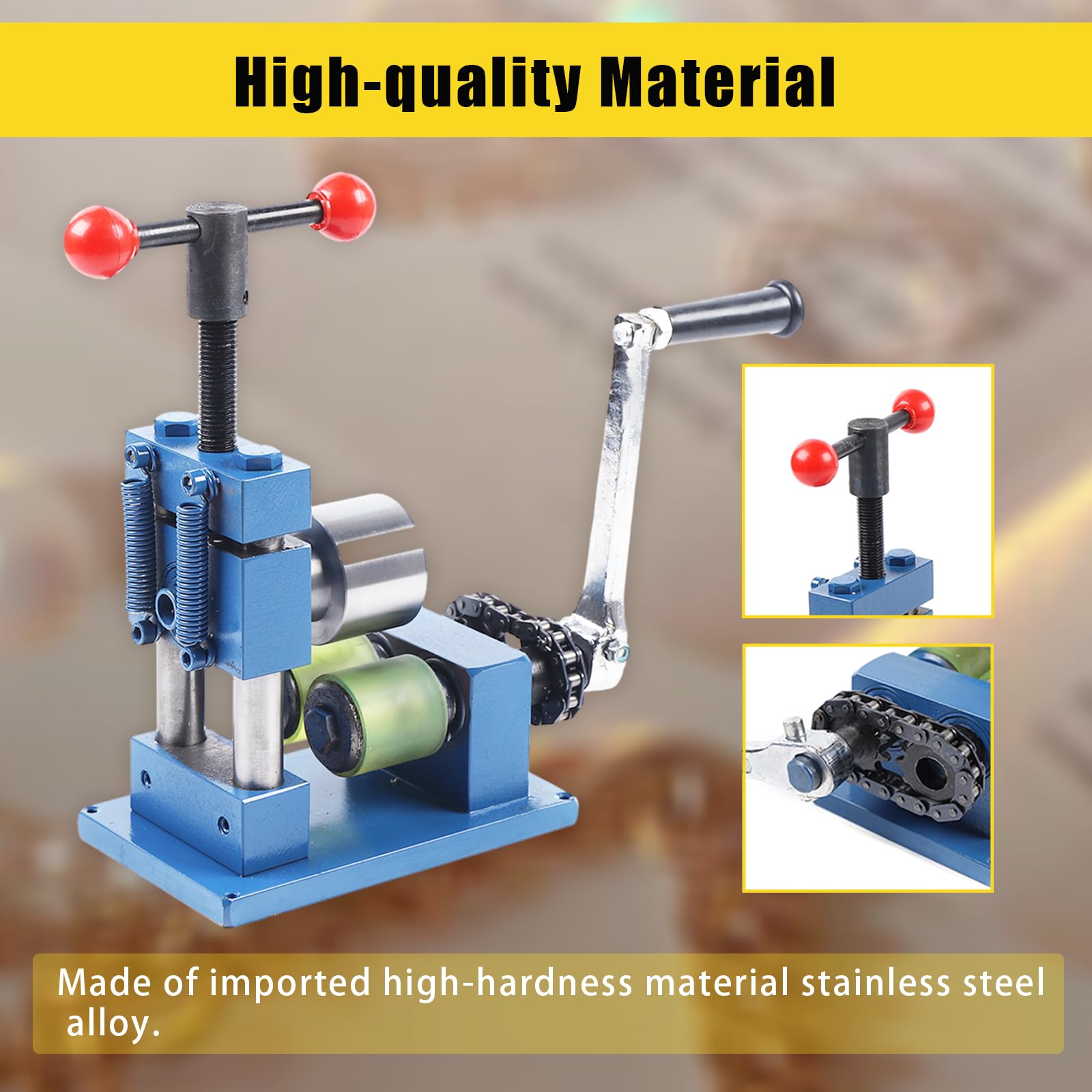BounceyCart Hand Crank Ring Bracelet Bending Machine - Professional Metal Jewelry Press Brake Tool for Rings, Bracelets & Earrings | DIY Jewelry Making, Crafting & Metalworking Projects (Perfect for Jewelers, Hobbyists & Small Workshops)