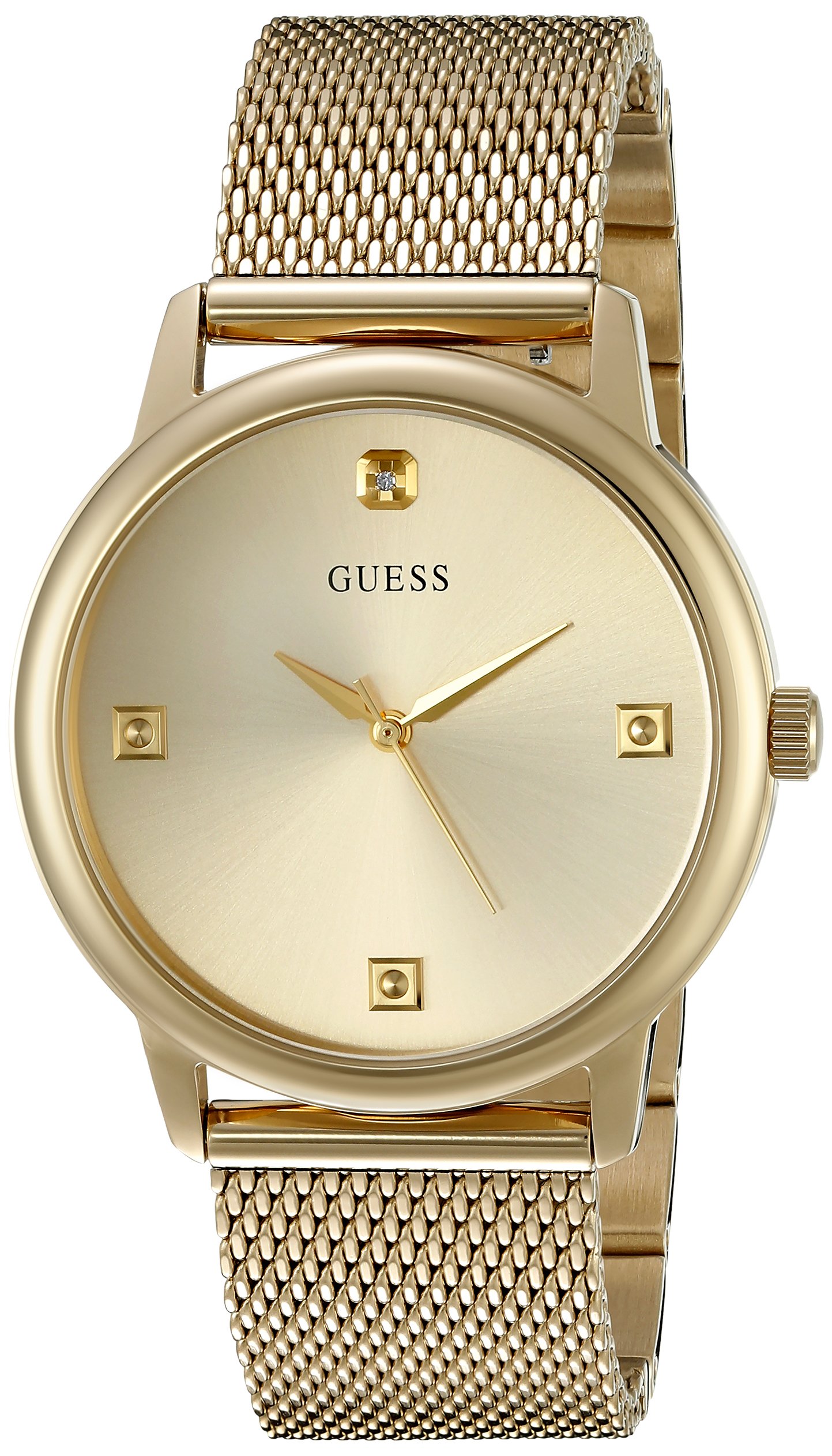 Guess 39MM Diamond Dial Stainless Steel Watch for Women - Luxury Fashion Timepiece for Everyday Wear, Office & Special Occasions