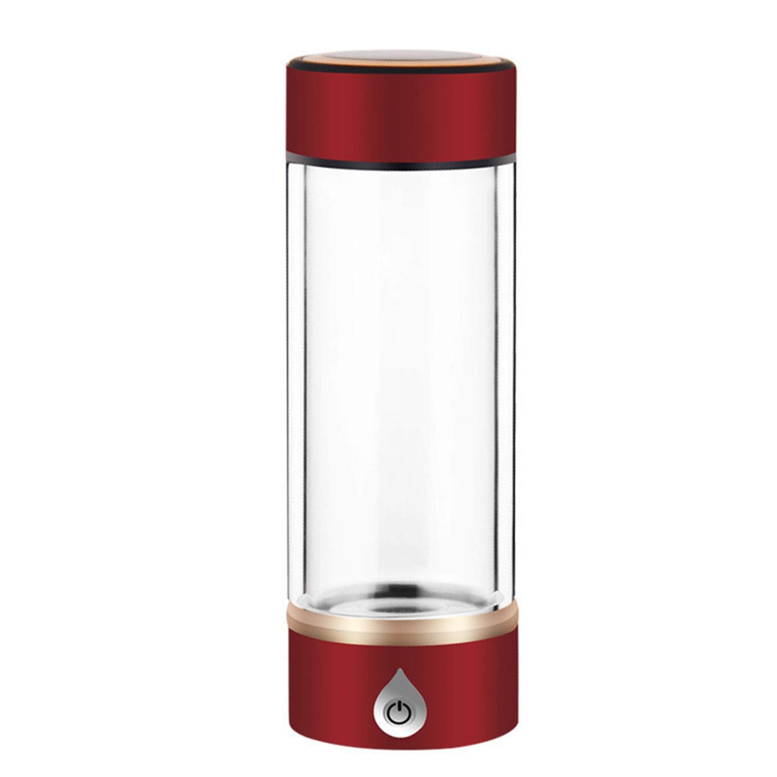 Portable Hydrogen Water Bottle Generator - SPE & PEM Technology for Hydrogen-Rich Water | Glass Cup for Health & Wellness | Perfect for Travel, Gym & Daily Hydration