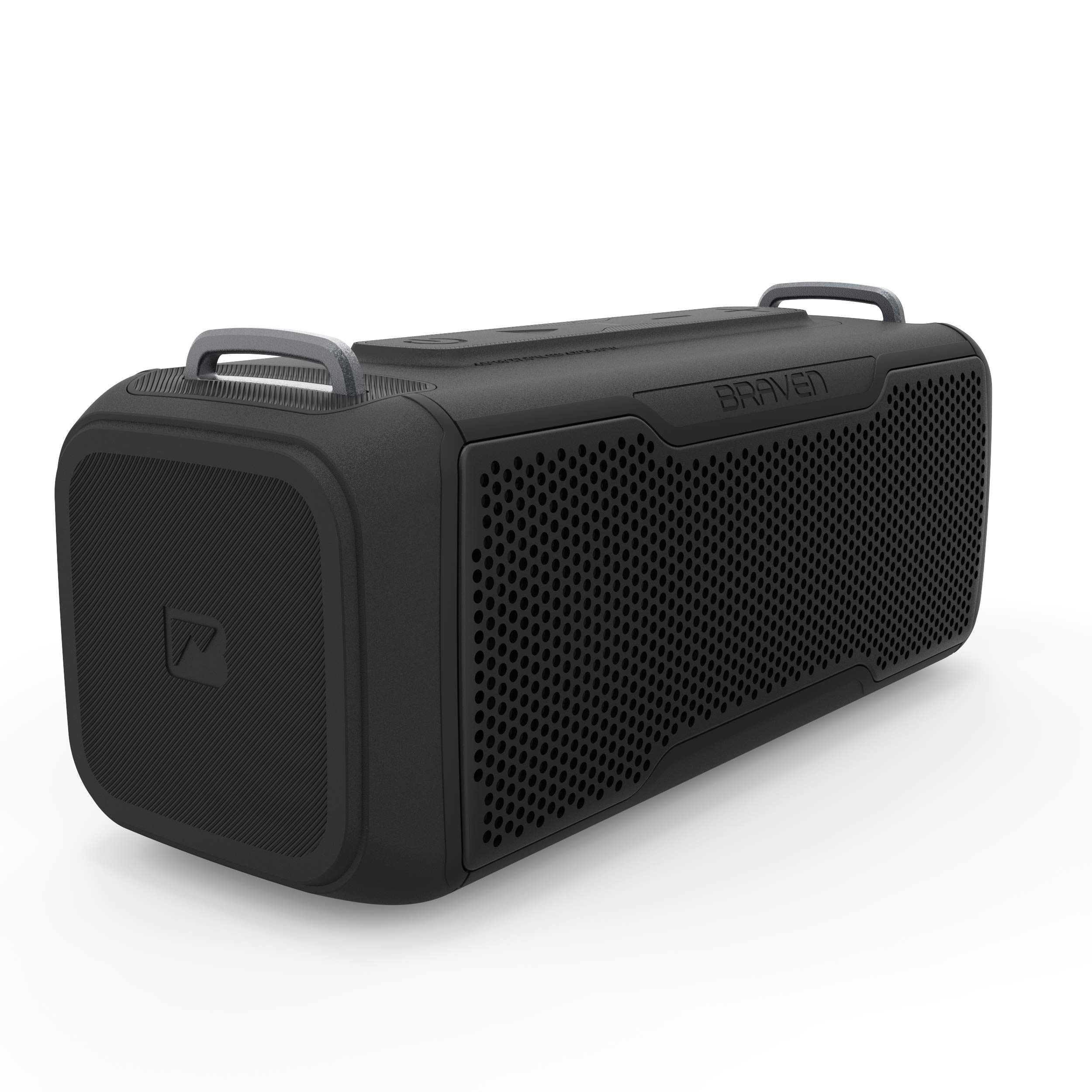 Braven BRV-X/2 Wireless Bluetooth Speaker - Rugged, Waterproof, Portable with USB Charging - Perfect for Outdoor Adventures, Beach, Pool & Camping - Black (604203557)