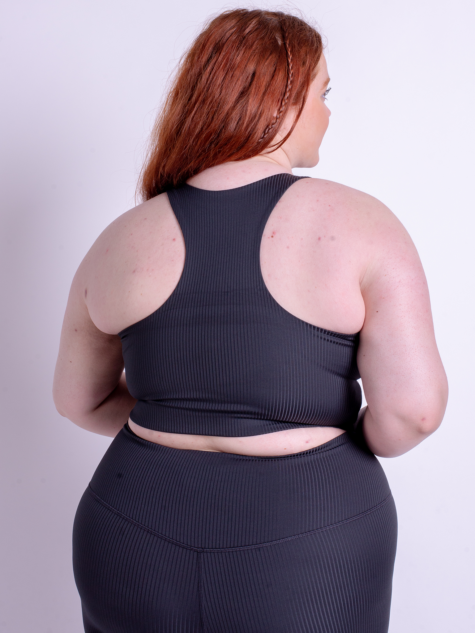 Girlfriend Collective Rib Dylan Bra - High Support Sports Bra for Women - Black - Perfect for Yoga, Running & Gym Workouts