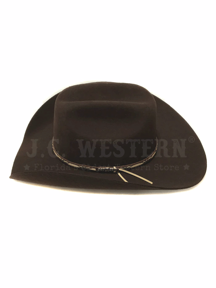 Resistol Jason Aldean Collection Amarillo Sky Felt Cowboy Hat for Men - Chocolate Brown Western Style Hat for Country Music Fans, Outdoor Events & Rodeo Shows