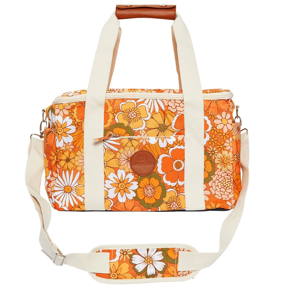Golden Hour Insulated Cooler Bag - Premium Leakproof Picnic & Beach Cooler for Outdoor, Camping, Travel - Keeps Food & Drinks Cold for Hours