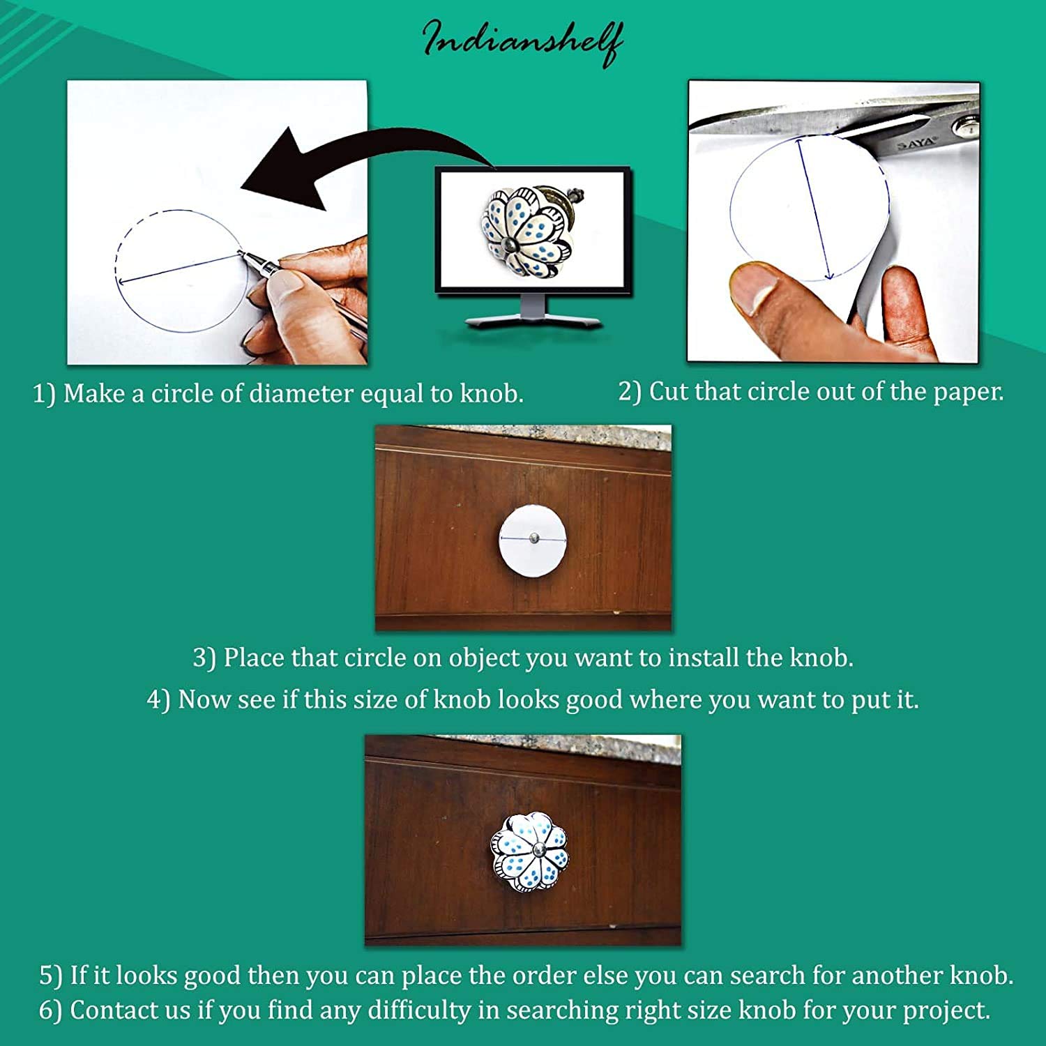12 Pack Ceramic Star White Drawer Knobs - Elegant Kitchen Cabinet Hardware & Dresser Pulls for Home Decor - Perfect for Cabinets, Drawers, and Furniture Upgrades