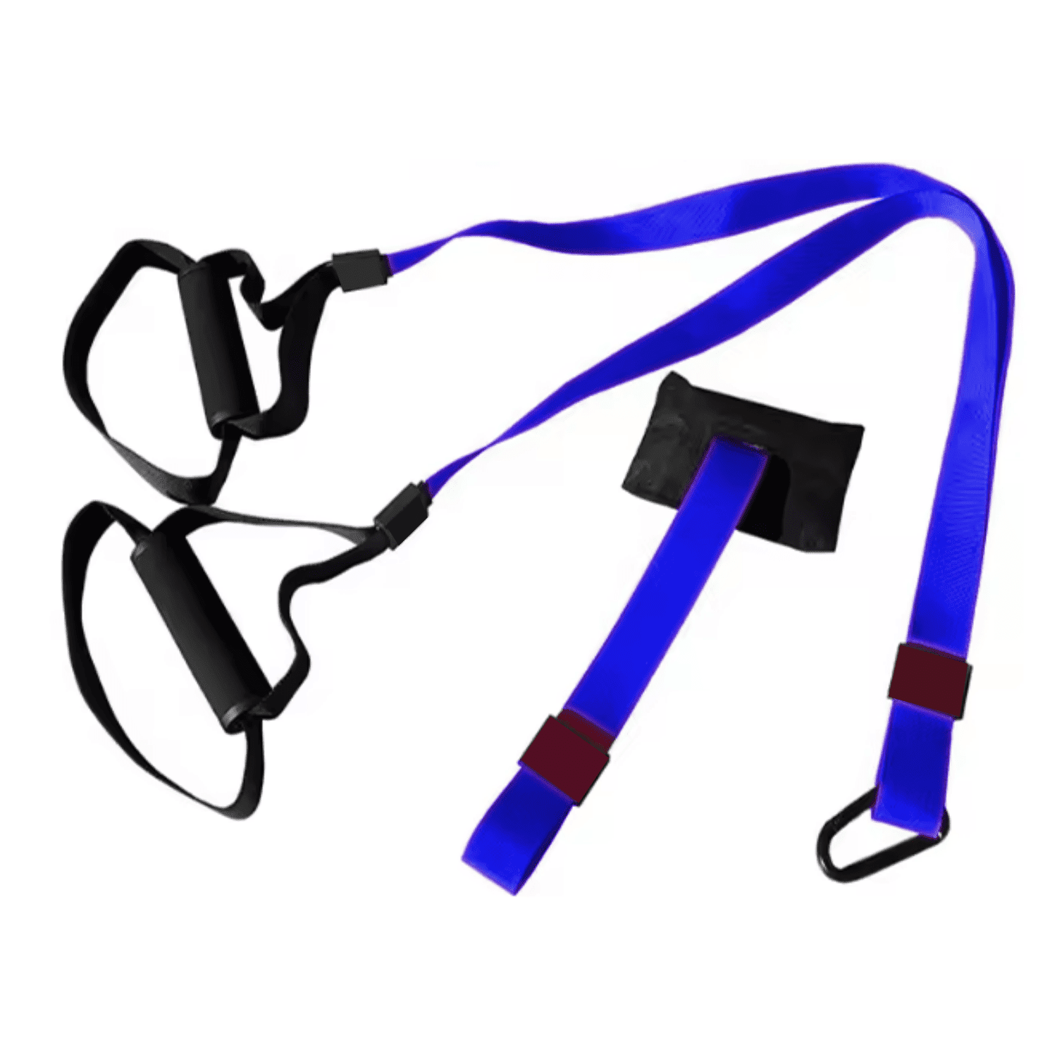 Premium Home Suspension Trainer Kit - Adjustable Straps for Full-Body Workout - Ideal for Strength Training, Yoga & Fitness at Home - Blue