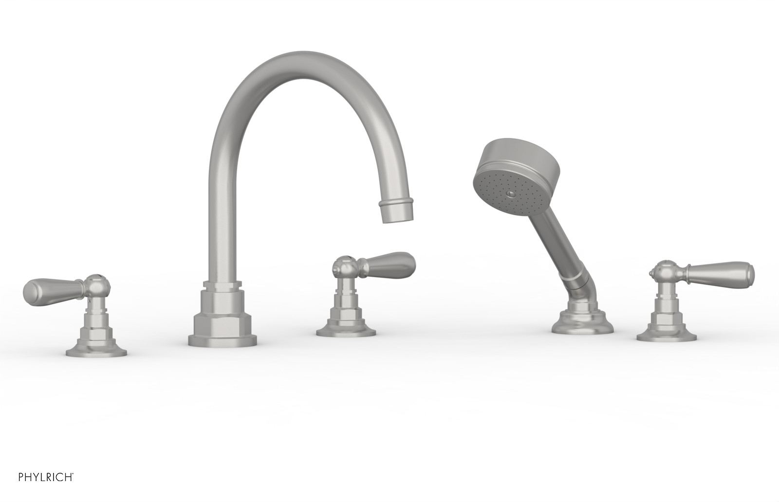 Jamestown Deck Tub Set with Hand Shower & Lever Handles - 165