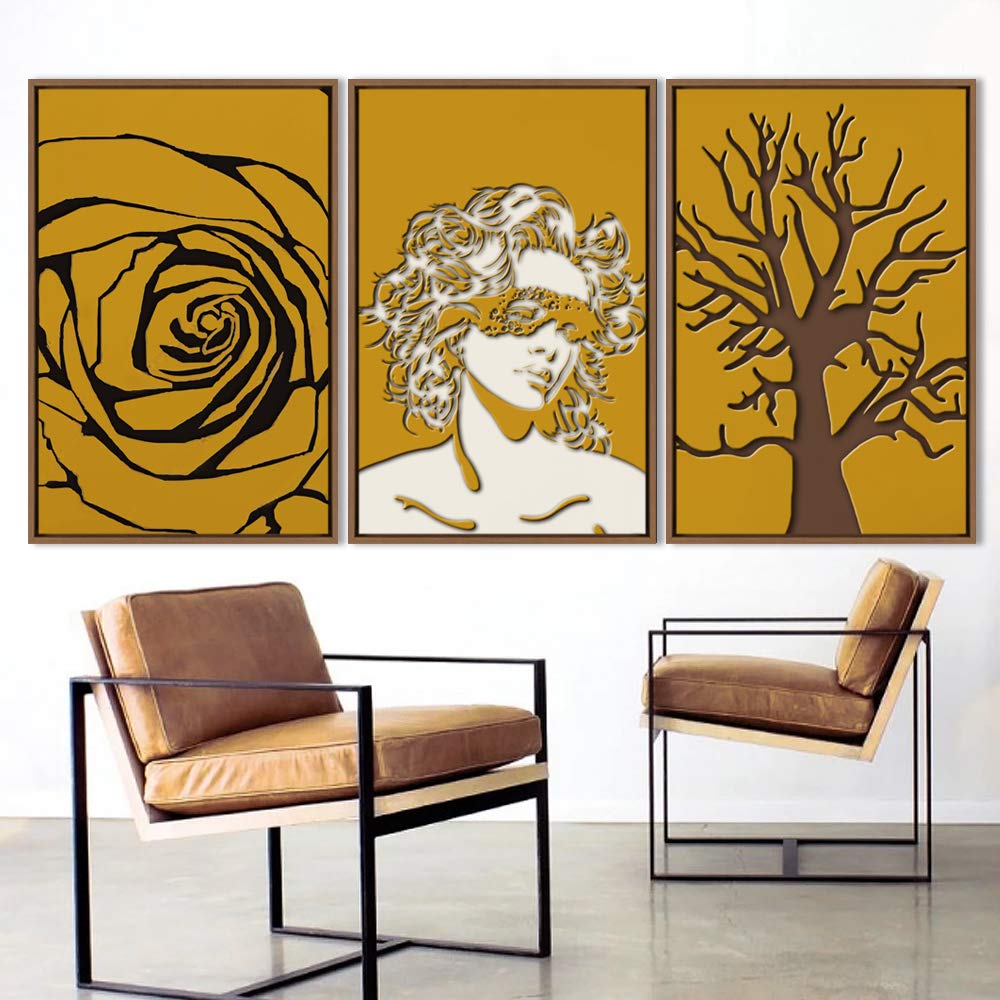 Wall26 3-Panel Framed Canvas Wall Art - Modern Cityscape Building Theme Print (24x36 Inches Each) for Living Room & Bedroom Decor - Ready to Hang Home Decoration | Perfect for Apartments, Offices & Dorm Rooms