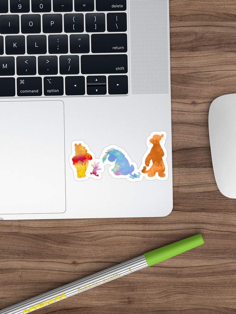 3 Pack Friends Together Silhouette Stickers - Funny Vinyl Decals for Laptop, Phone, Car, Guitar, Fridge - Perfect for Gifts, DIY Decor & Personalizing Your Devices