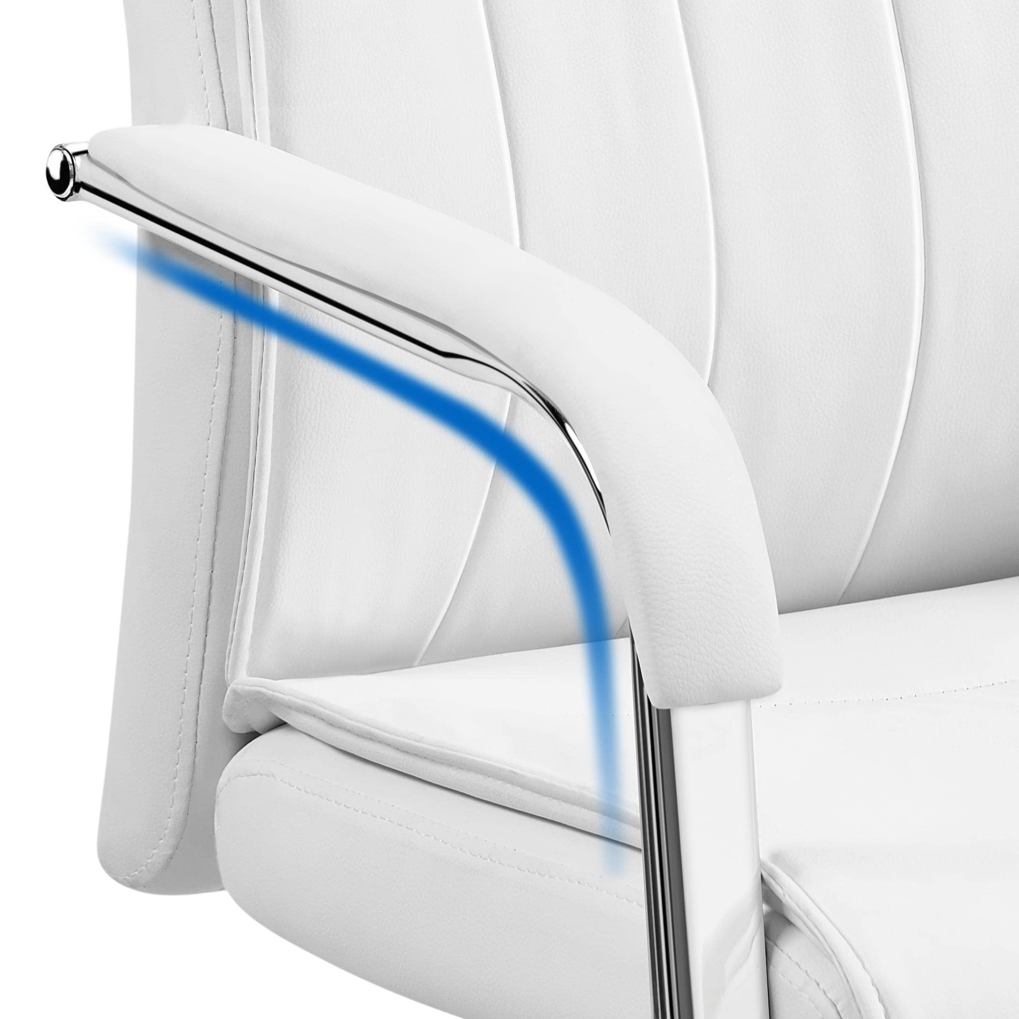 Yaheetech Ergonomic Office Chair - Adjustable Swivel Rolling Desk Chair with Lumbar Support & Headrest - Perfect for Home Office, Gaming, and Workspace Comfort