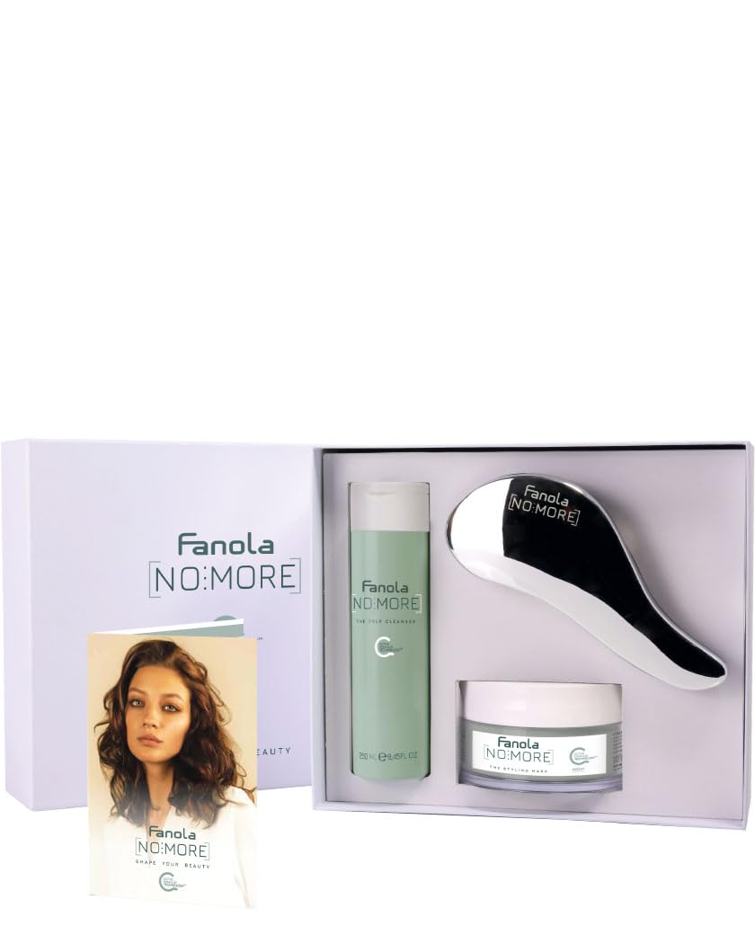 Fanola Hair Care Kit - The Prep Cleanser 250ml, Styling Mask 200ml & Detangler - Nourishing, Moisturizing & Silicone-Free Vegan Hair Treatment for Smooth, Tangle-Free & Long-Lasting Styling - Perfect for Salon-Quality Results at Home or Professional Use