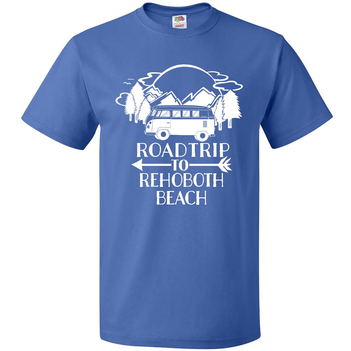 Inktastic Road Trip to Rehoboth Beach T-Shirt - Comfortable Graphic Tee for Travel Lovers & Beach Vacations - Perfect for Summer Outings, Road Trips & Casual Wear