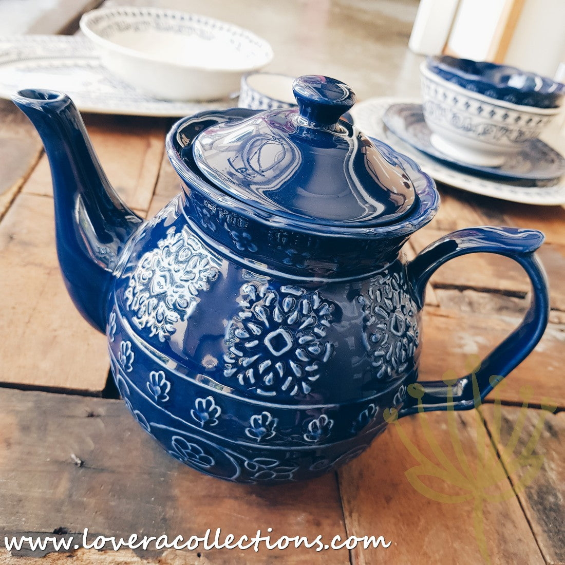 Adelaide Blue & White Dinnerware Set - Elegant Ceramic Plates, Bowls & Serving Dishes for Dining & Entertaining | Perfect for Dinner Parties, Family Meals & Special Occasions