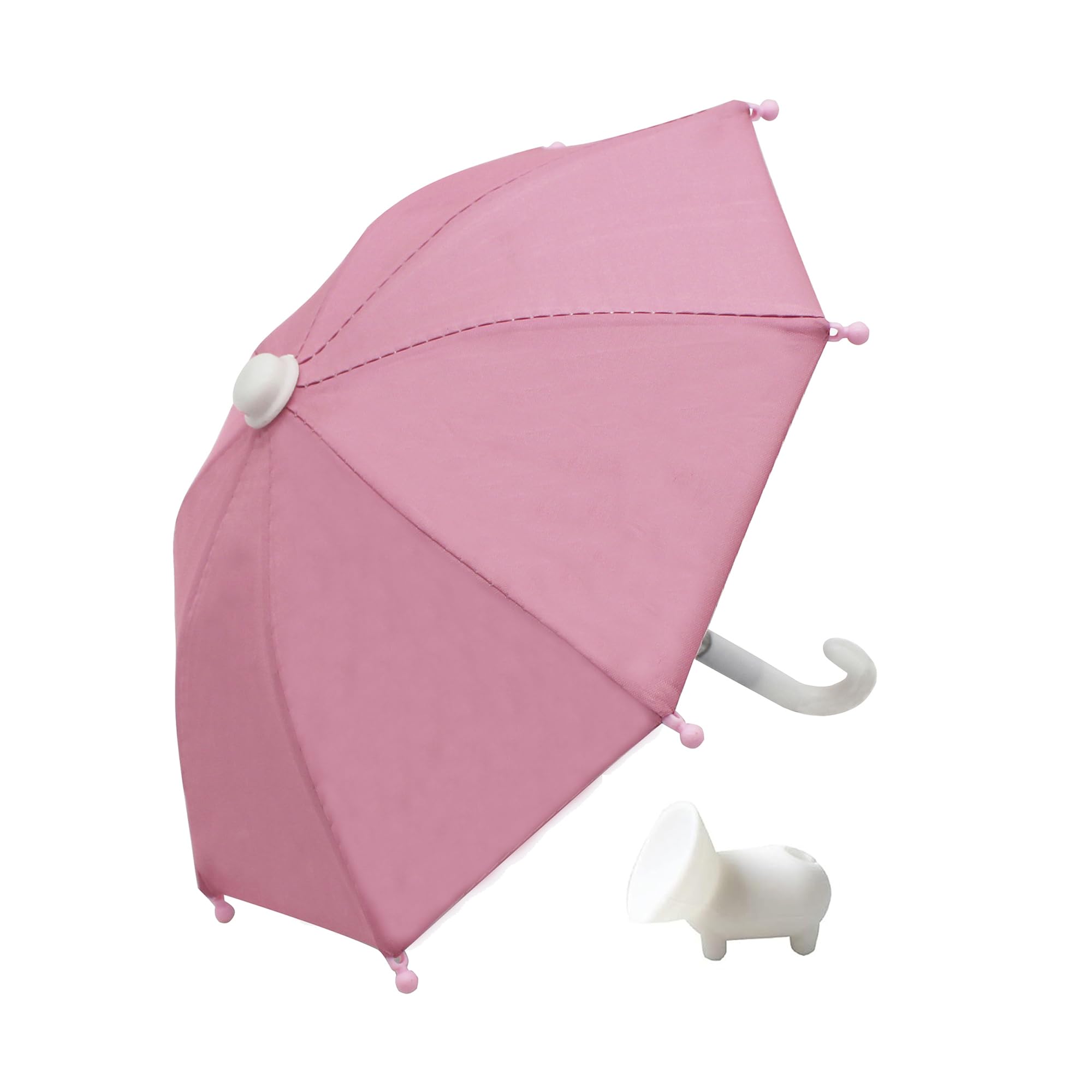 Phone Umbrella with Suction Cup Stand - Anti-Glare Mini Sunshade Holder for Car & Bike Navigation - Pink | Perfect for Outdoor Driving, Cycling & GPS Use