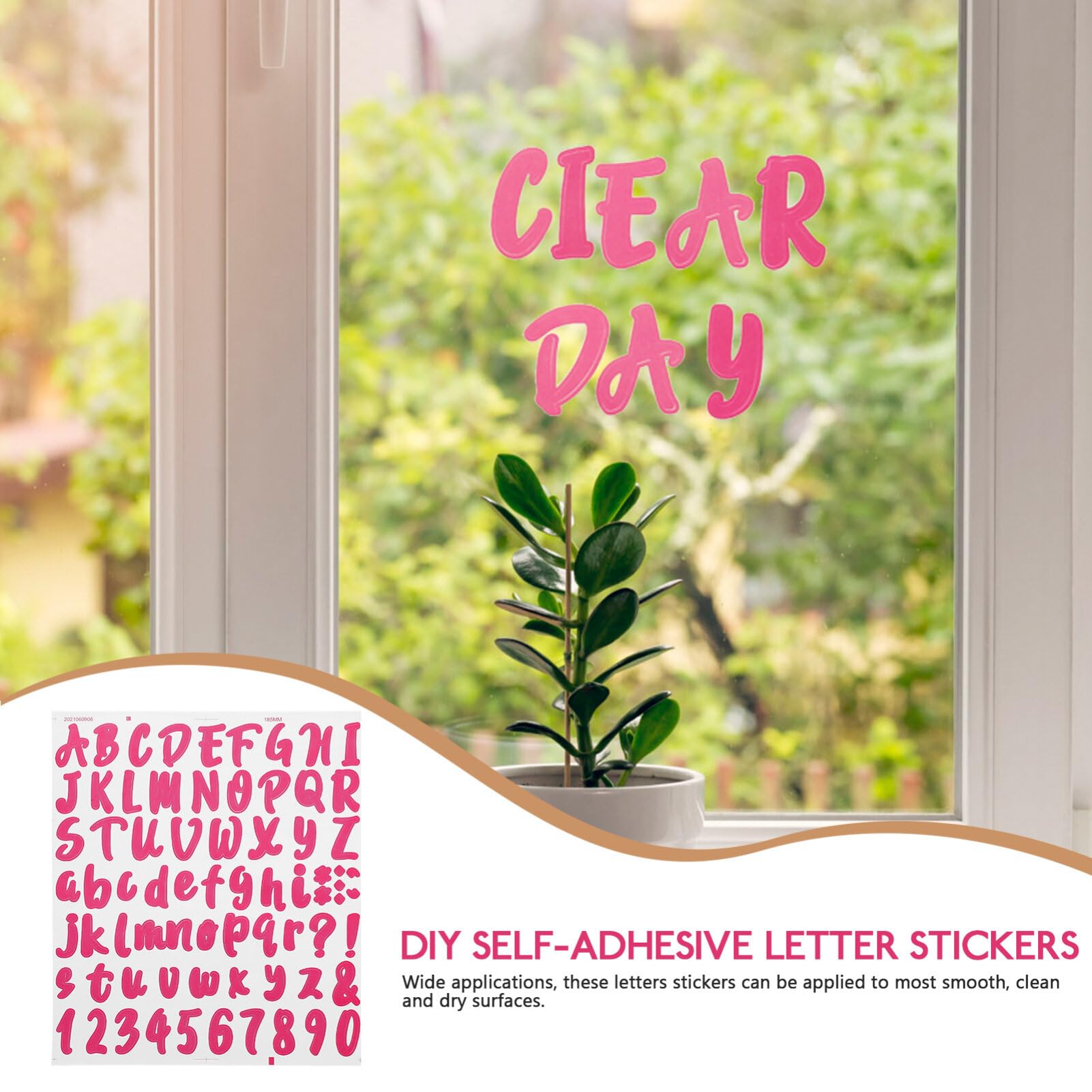 NUOBESTY 5 Sheets Multipurpose Name Stickers - Mailbox, Bottle, Crafts Label Stickers with Alphabet Letters & House Numbers - Perfect for DIY Projects, Home Decor, and Organization