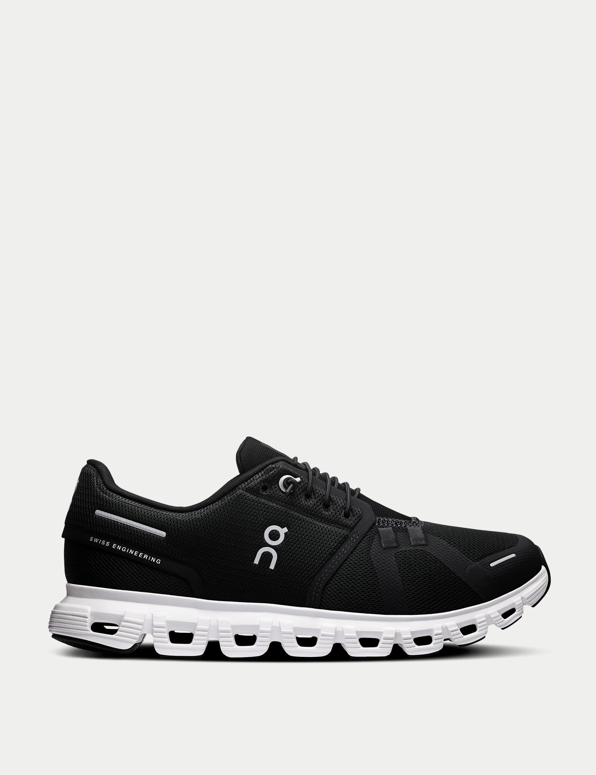 Cloud 6 Running Shoes - Black/White - Lightweight Cushioned Sneakers for Men & Women - Perfect for Jogging, Gym Workouts & Everyday Wear