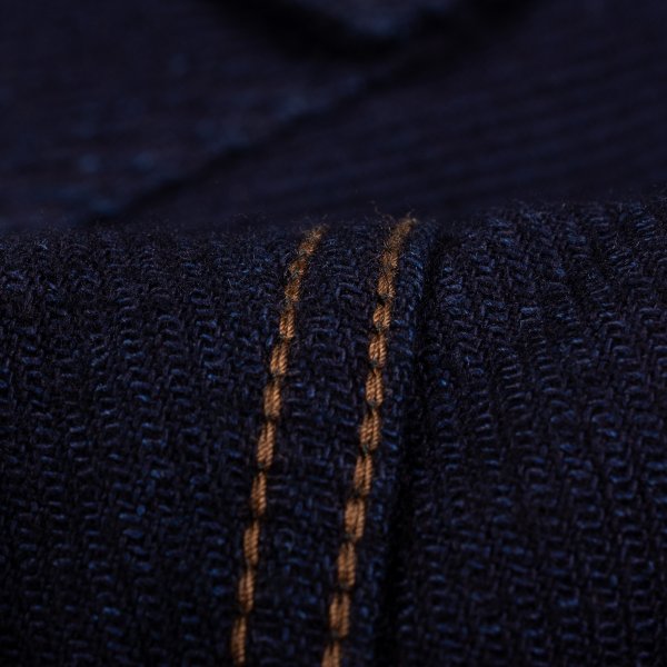 Iron Heart IHSH-208 Kersey Western Shirt in Indigo - Durable Denim Workwear for Cowboy Style & Outdoor Adventures