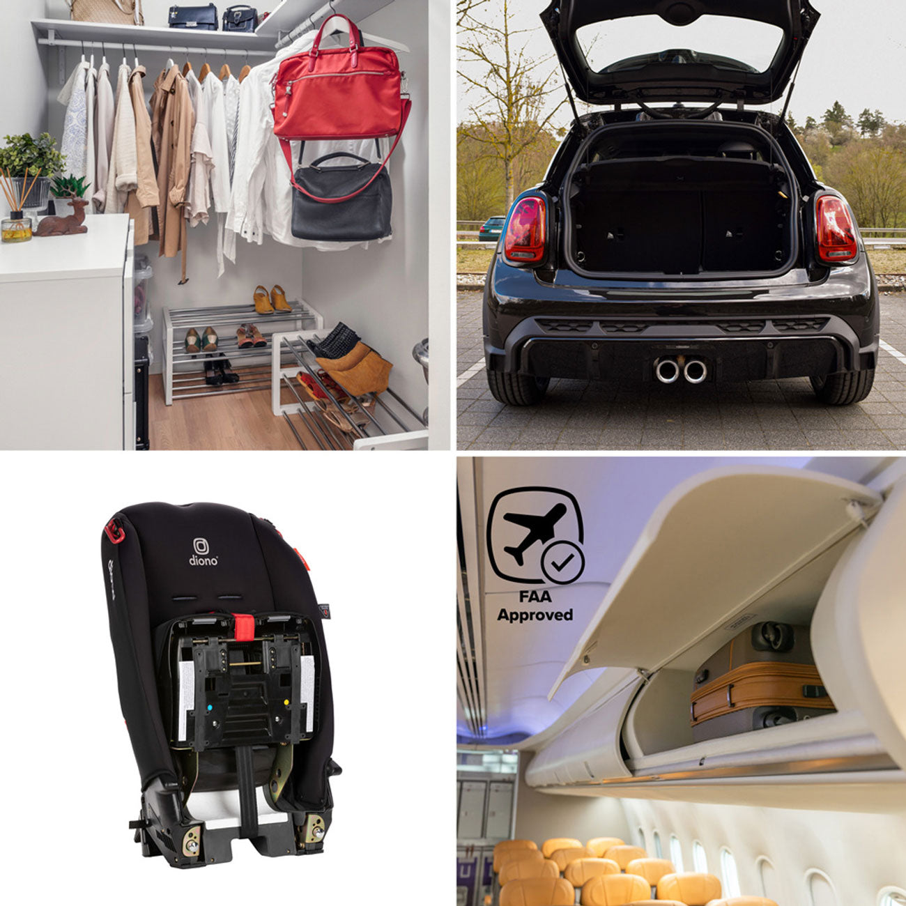Diono Radian 3R All-in-One Convertible Car Seat for Toddlers & Kids | Safety Certified | Rear-Facing to Forward-Facing | Perfect for Travel & Everyday Use