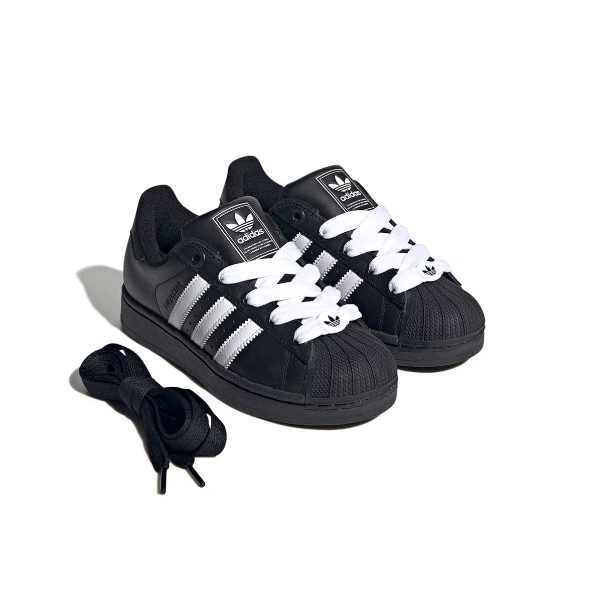 Kids Superstar II Sneakers - Core Black & Cloud White | Comfortable Athletic Shoes for Boys & Girls | Perfect for School, Sports & Casual Wear