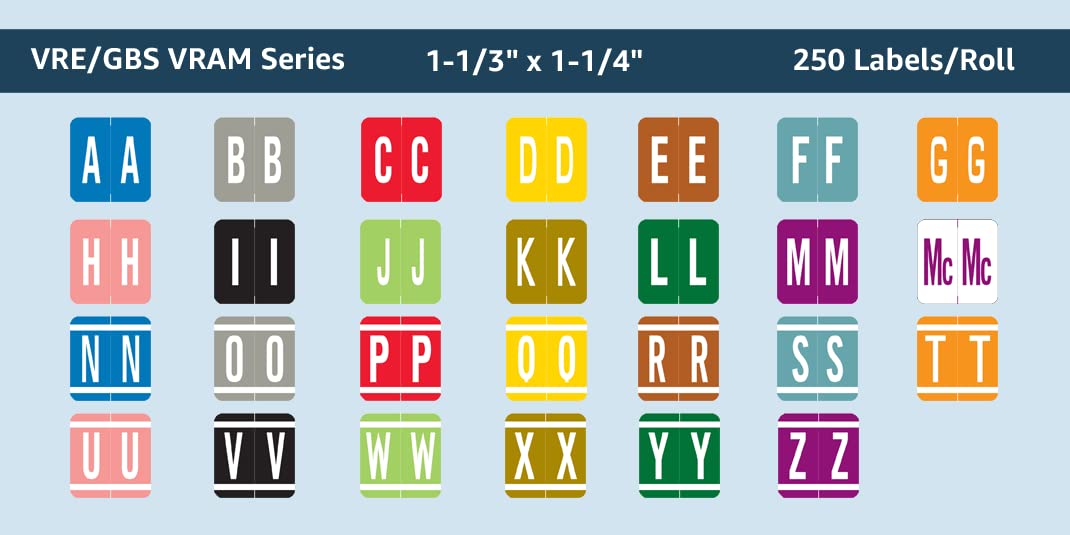 Doctor Stuff File Folder Labels - Letter P Stickers (250/Roll) for Medical Records