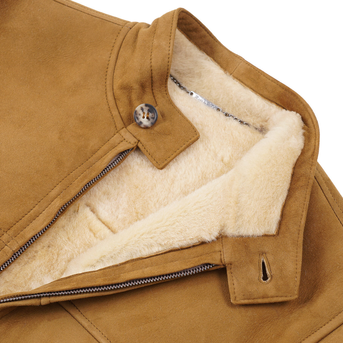 Premium Rifugio Shearling Leather Bomber Jacket for Men - Warm Winter Aviator Coat with Soft Sheepskin Lining - Perfect for Cold Weather, Outdoor Adventures & Stylish Casual Wear