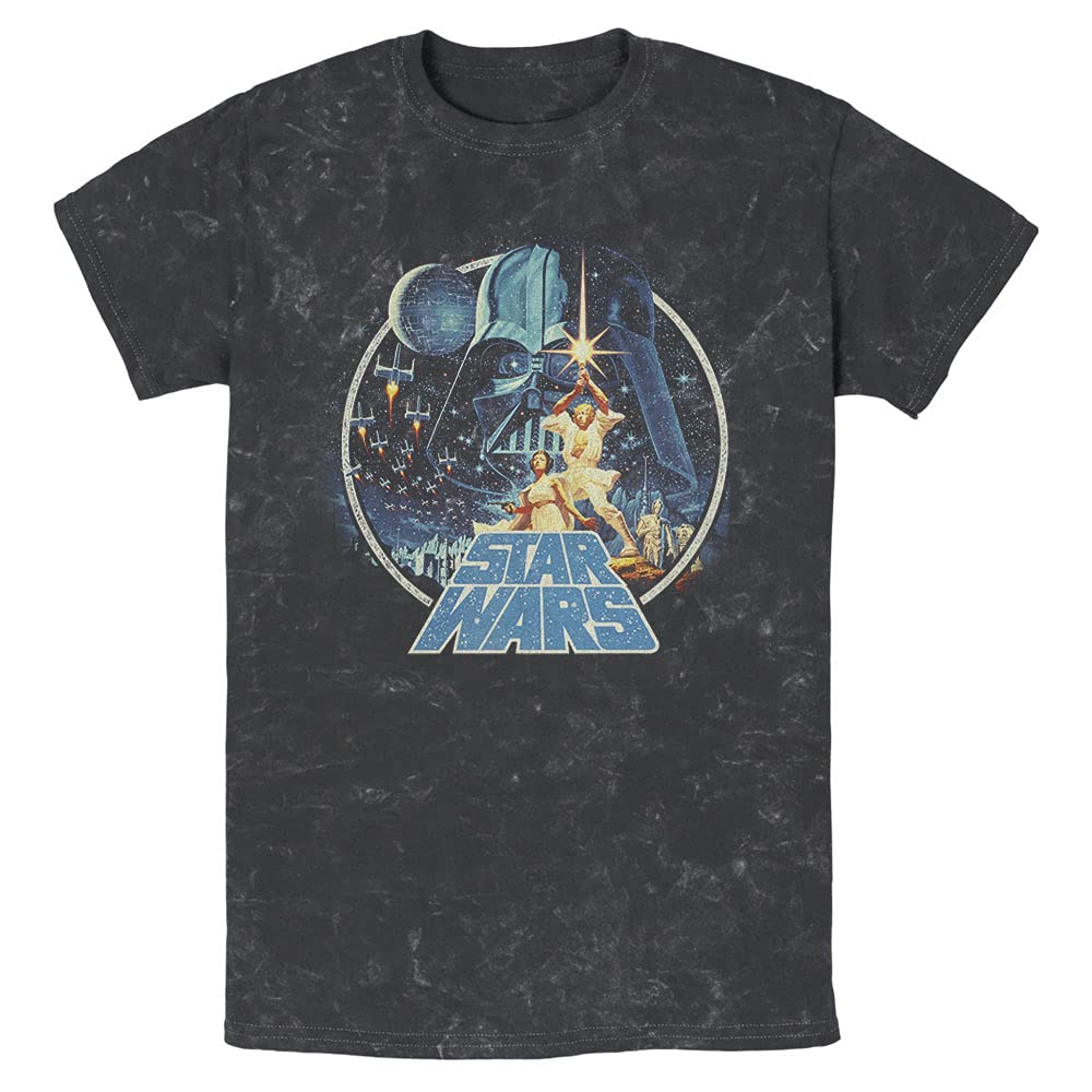 Star Wars Victory Scene Retro Poster Graphic T-Shirt for Men - Soft Cotton Washable Tee - Perfect for Cosplay, Gifts & Casual Wear