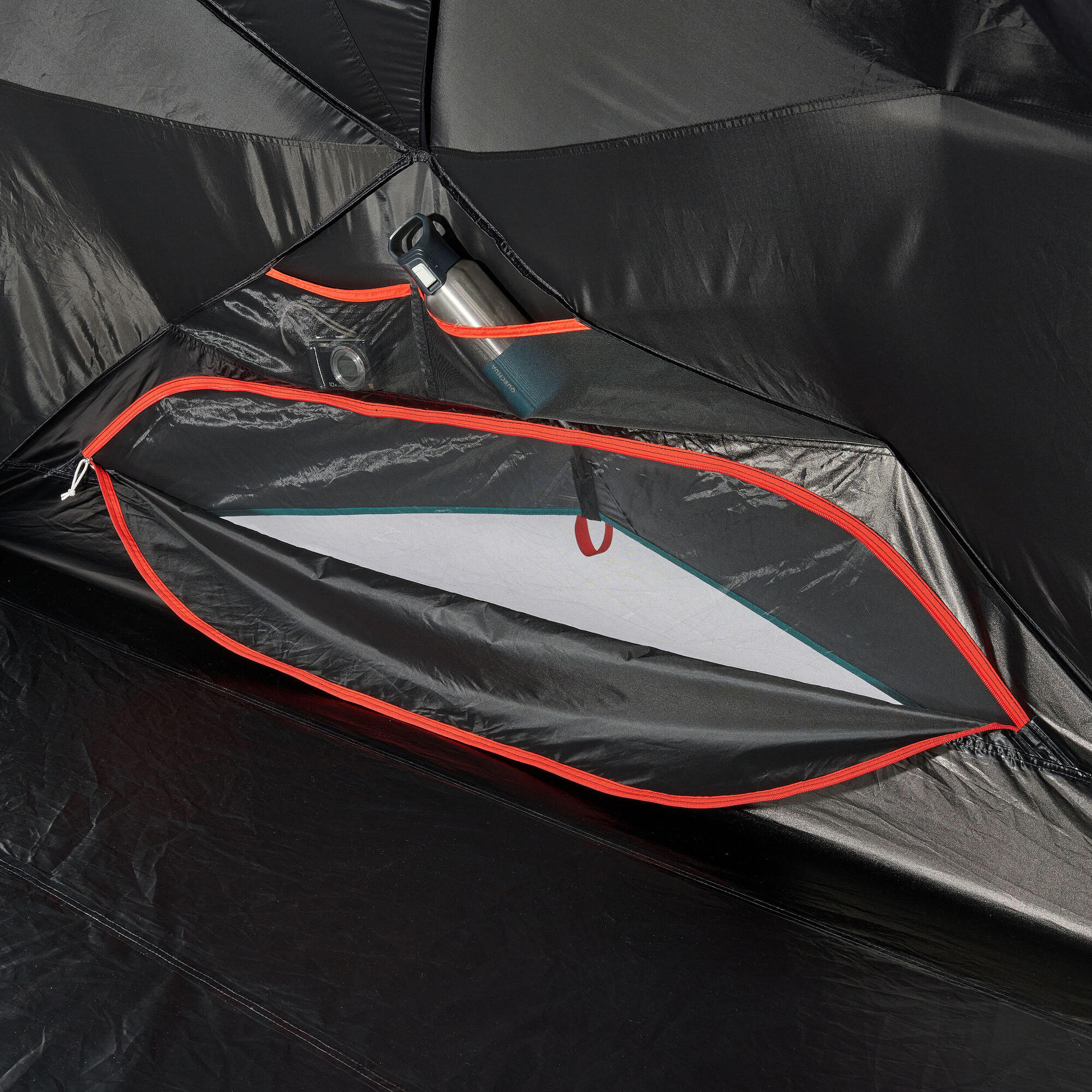 Quechua 2 Second Easy Fresh & Black Waterproof Pop Up Camping Tent for 3 Person - Lightweight Instant Setup Tent for Outdoor Adventures, Hiking, Backpacking & Family Camping Trips