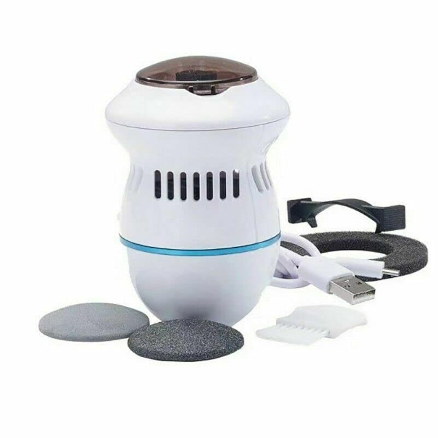 Electric Callus Remover for Feet - USB Rechargeable Dead Skin Remover with Built-in Vacuum & Dual Speed Settings - Perfect for Pedicures, Foot Care & Smooth Skin at Home