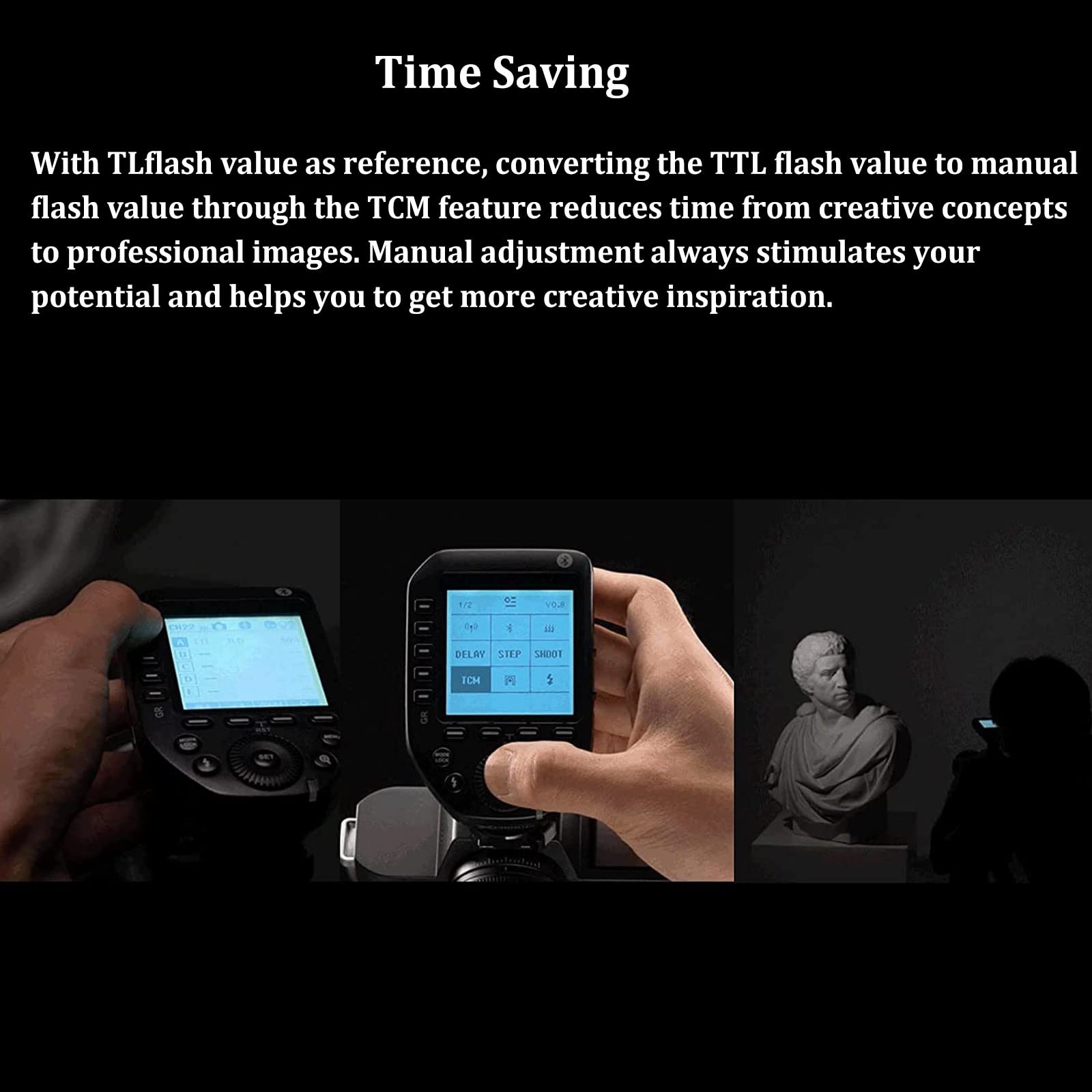Godox XProII-C Wireless Flash Trigger for Canon Cameras - TTL, 2.4G HSS up to 1/8000s, Bluetooth Smartphone Control, Quick Release Hotshoe - Perfect for Studio Photography & On-Location Shoots