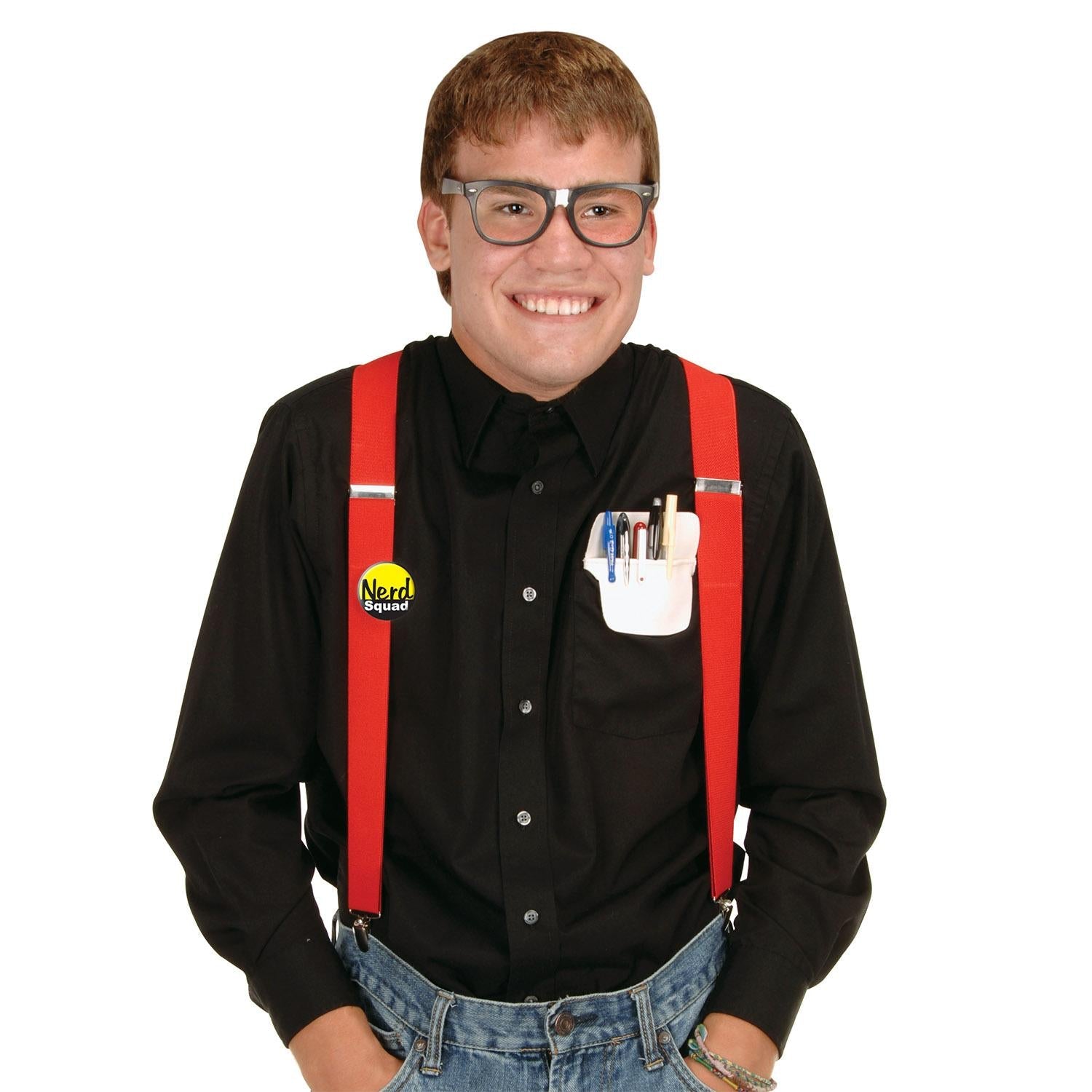 12 Pack Beistle Instant Nerd Costume Kit - Fun Glasses & Accessories for Halloween, Cosplay & Nerdy Parties | Perfect for Costume Parties, School Events & Themed Gatherings