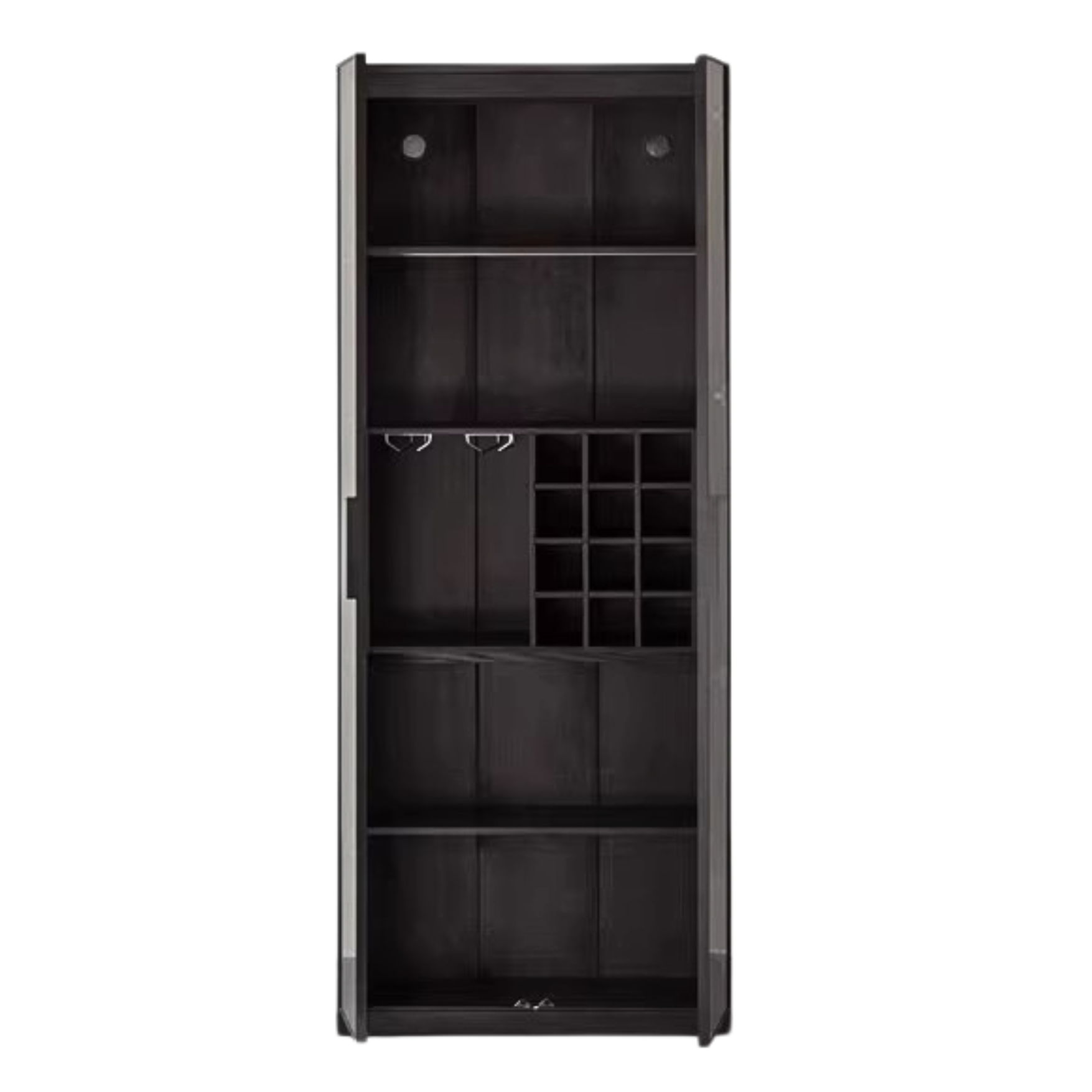 31.5x15.7x78.7 inch / 80x40x200 cm /Smoked color/ wine cabinet with wine grid