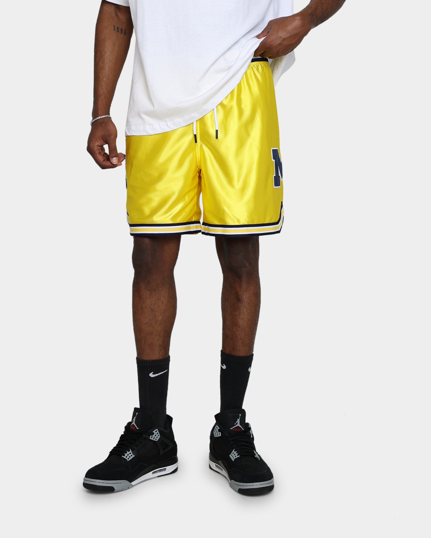 19Nine Michigan Legacy Basketball Shorts - Yellow - Comfortable & Breathable for Men's Sports & Casual Wear - Perfect for Gym, Running, and Everyday Use
