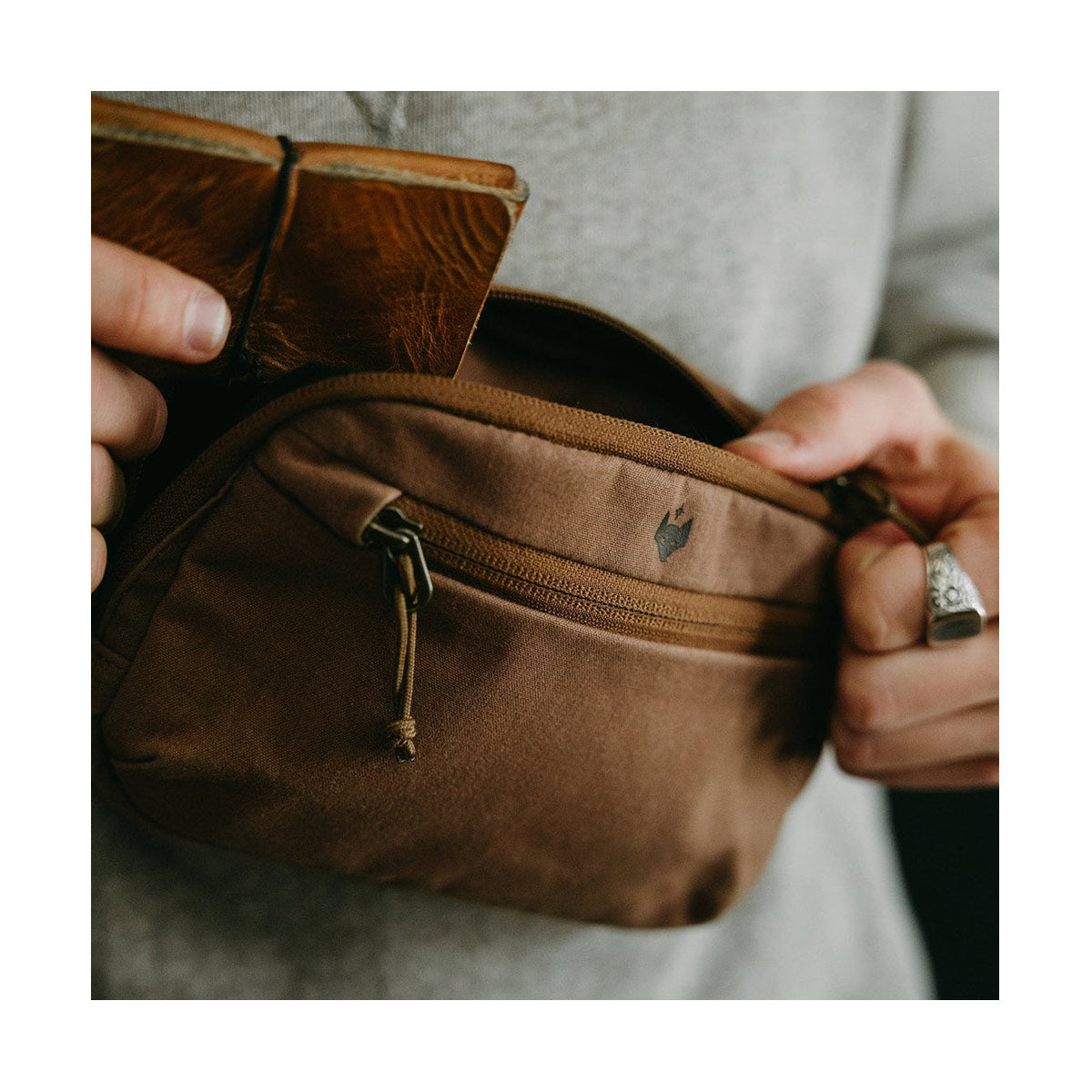 Clever Supply Sidekick Belt Bag (Tan) - Stylish & Functional Waist Pack for Travel, Hiking, and Everyday Use