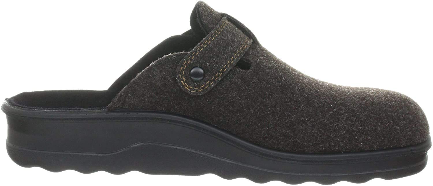 Romika Men's Slippers Village 240 - Soft Indoor/Outdoor House Shoes, Comfortable Memory Foam Footbed, Non-Slip Sole - Perfect for Home, Lounge & Backyard (EU 46, Moro Color)