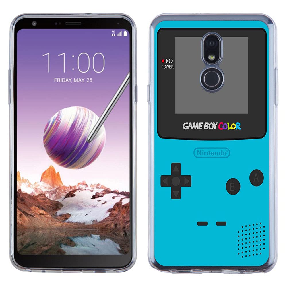 LG Stylo 5/5+/5 Plus/5v/5x Clear Slim Flexible TPU Gel Shockproof Protective Phone Case with Gameboy Design - Perfect for Gaming Enthusiasts & Everyday Protection