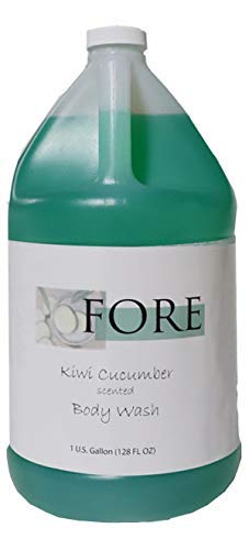 Club Classic Kiwi Cucumber Body Wash (1 Gallon) - Refreshing & Hydrating Shower Gel for Men & Women - Perfect for Daily Use, Gym, Spa & Travel