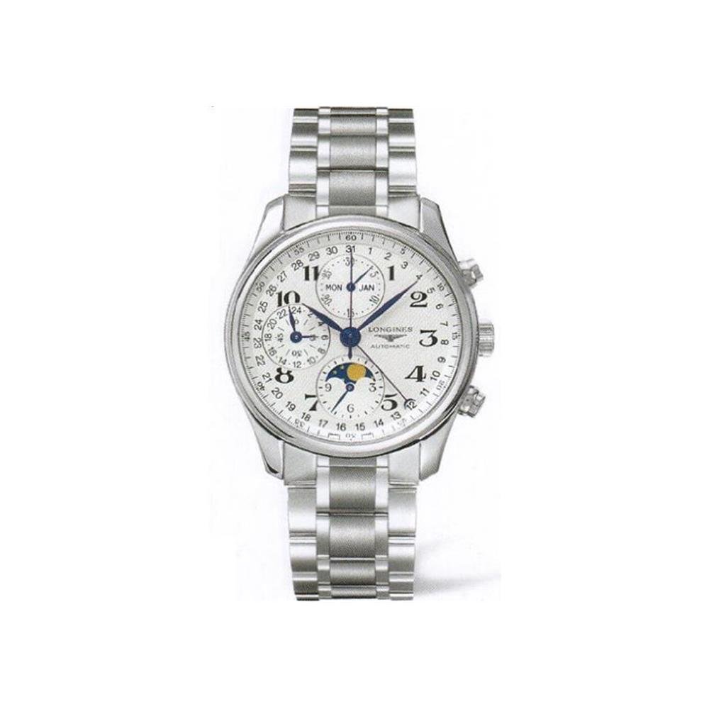 Longines Master Collection Men's Automatic Chronograph Moonphase Watch L2.673.4.78.6 - Luxury Dress Watch for Business, Formal Occasions & Gifts