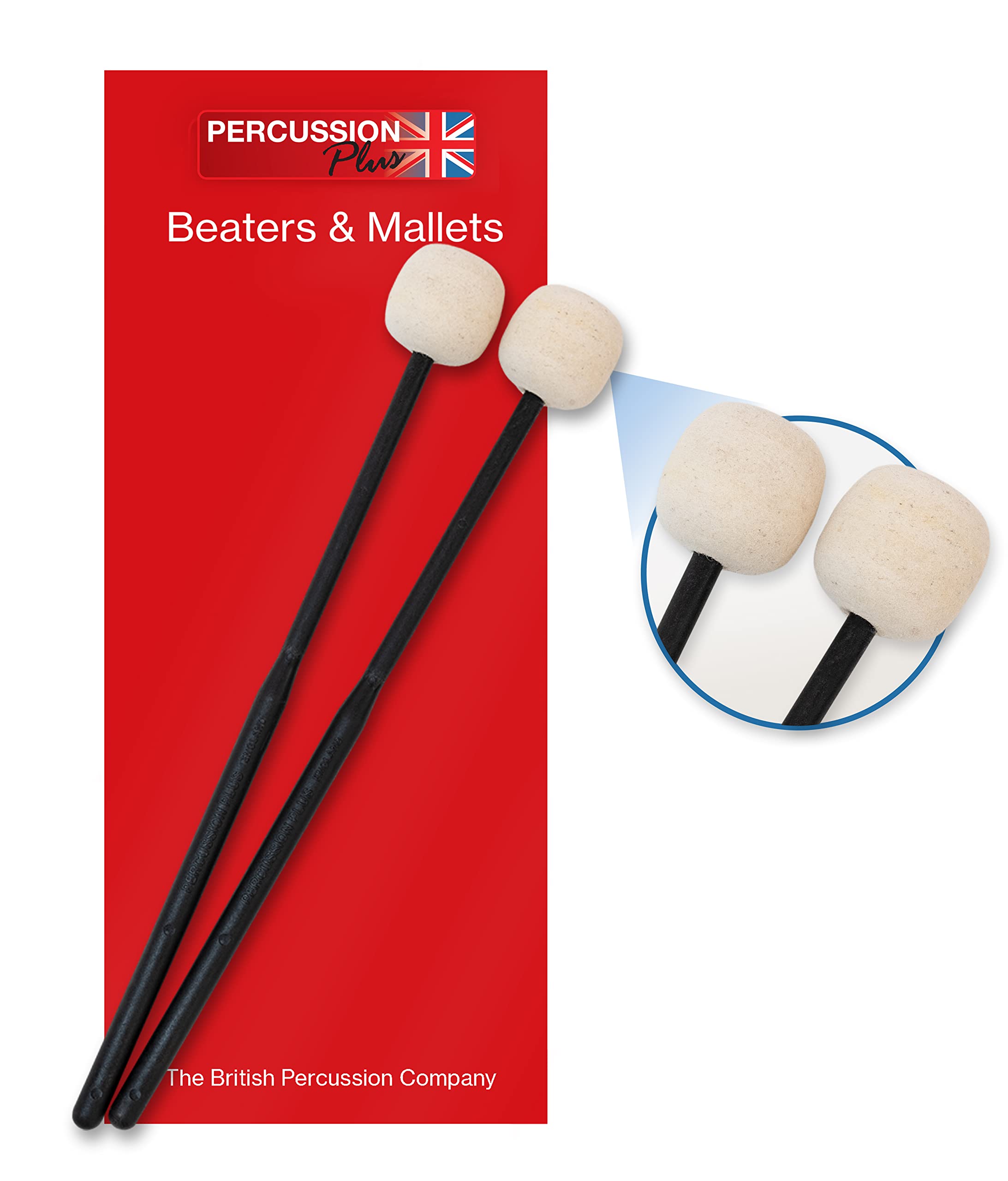 Premium Felt Beaters Pair - Durable Drum Sticks for Practice & Performance - Perfect for Drummers, Music Enthusiasts & Studio Recording