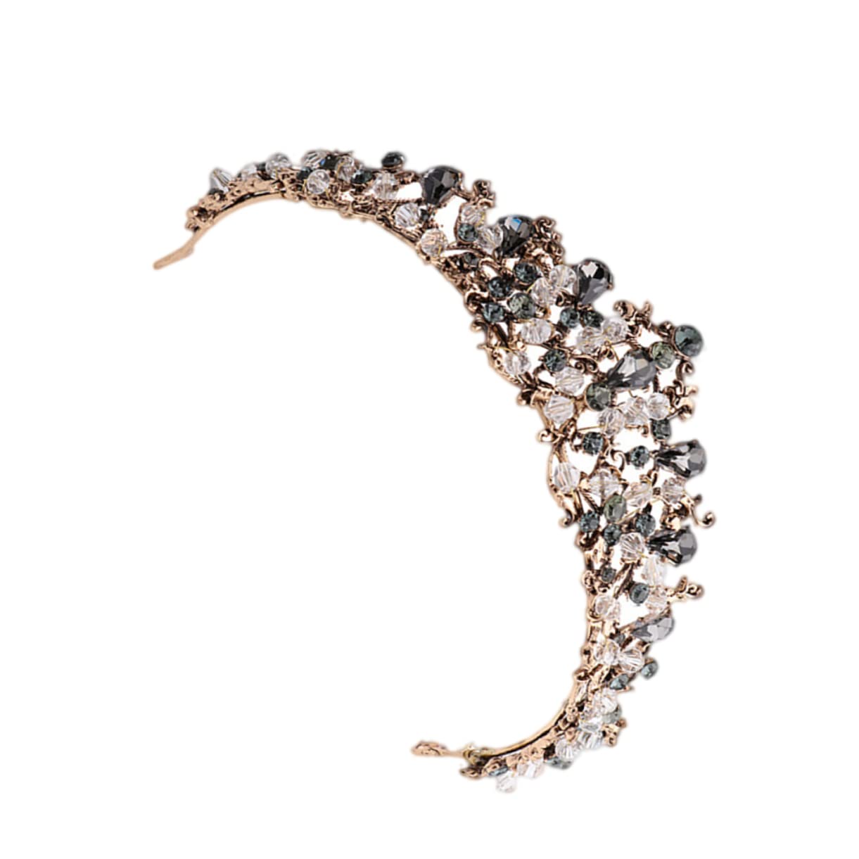 1pc Baroque Queen Vintage Tiara - Rhinestone Crystal Bridal Headpiece for Wedding, Prom & Special Occasions | Elegant Baroque Jewelry for Women