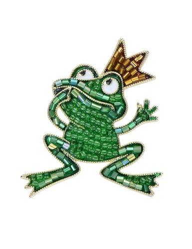Green Frog with Crown