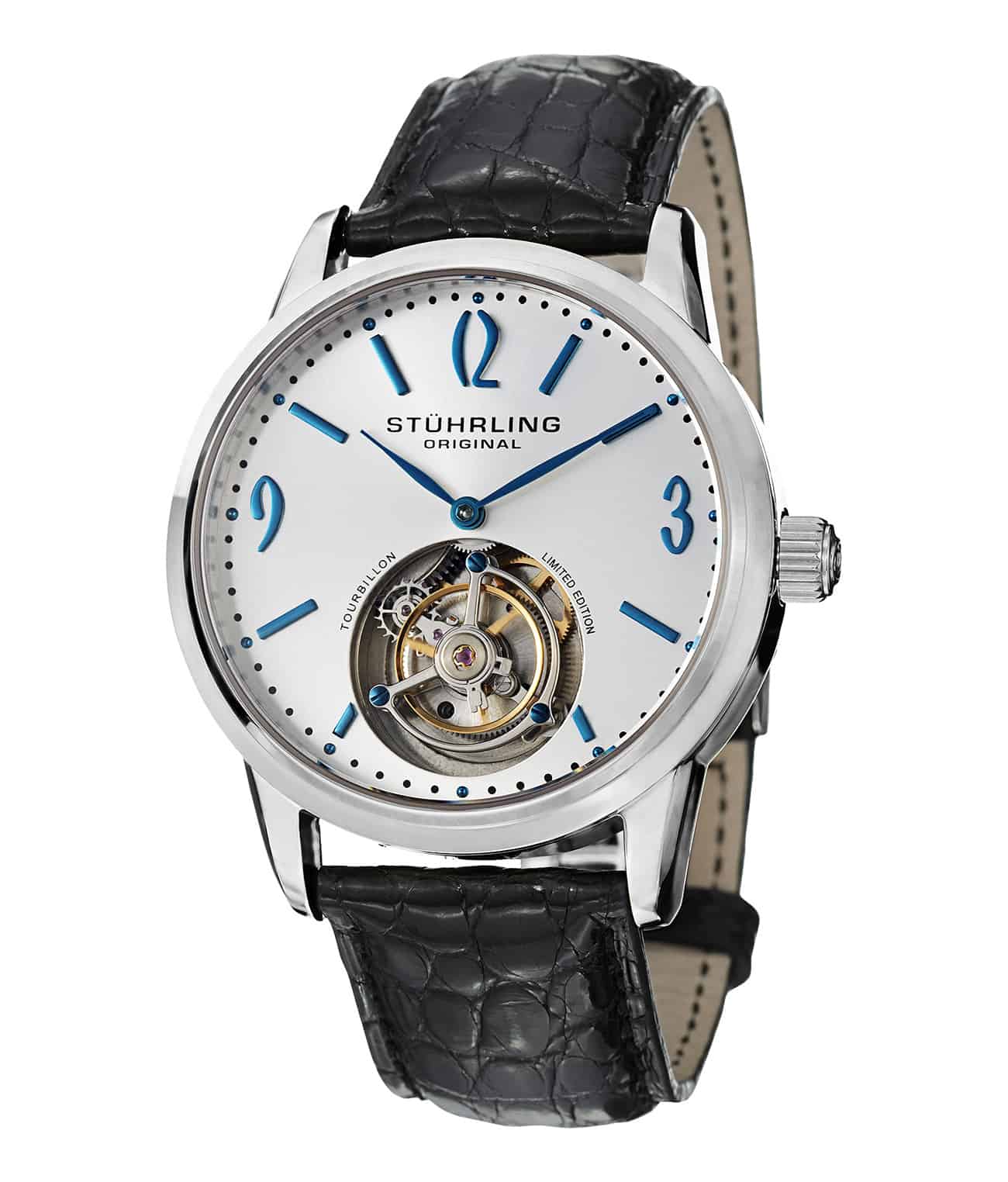 Cuvette Tourbillon 542 Hand-Winding Mechanical Watch - 41mm Men's Luxury Dress Watch for Business & Formal Occasions