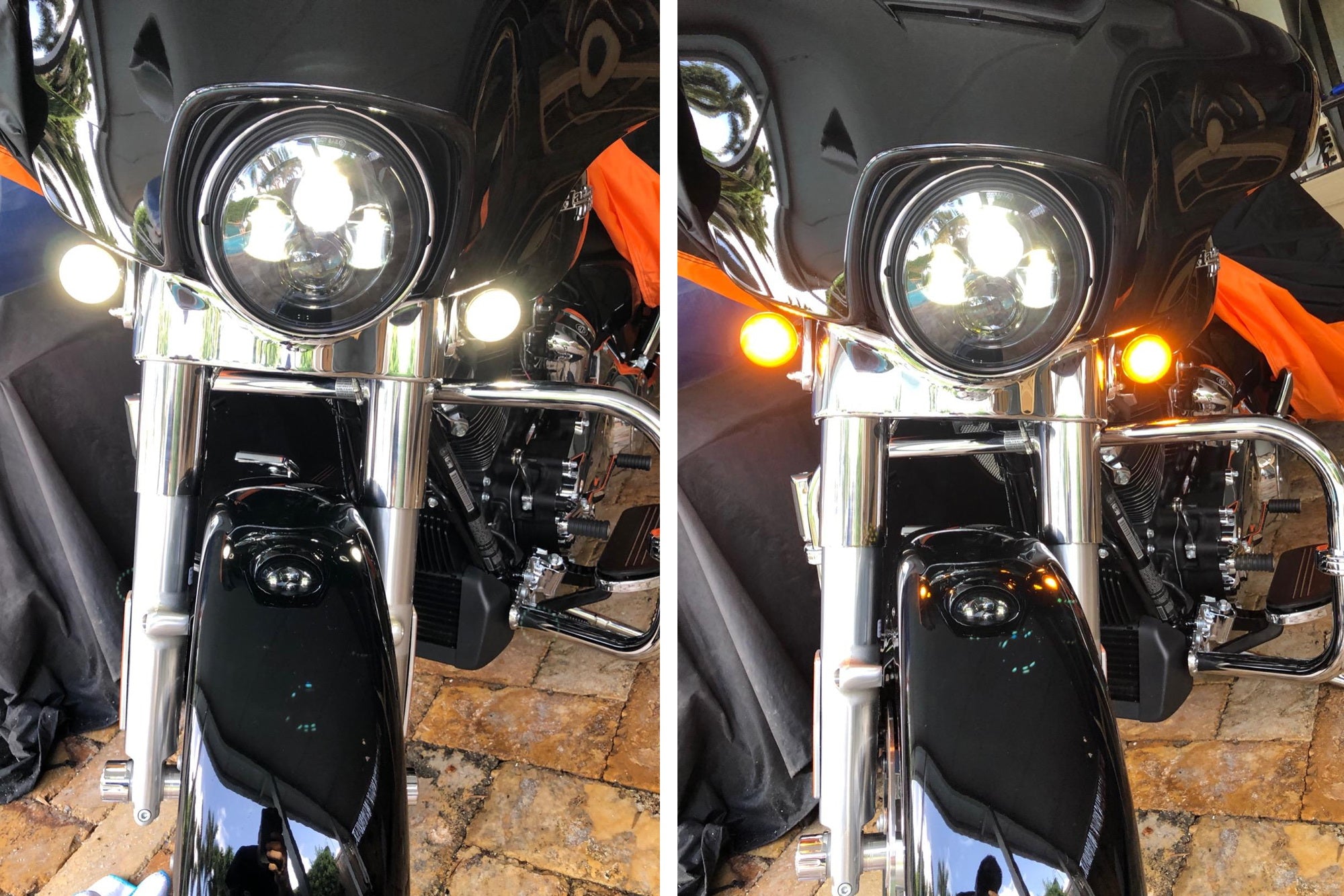2 Pack White/Amber 1157 Switchback LED Turn Signal Lights for Harley Davidson Motorcycles - Compatible with Touring, Softail, Dyna Models - Daytime Running Lights & Turn Signals